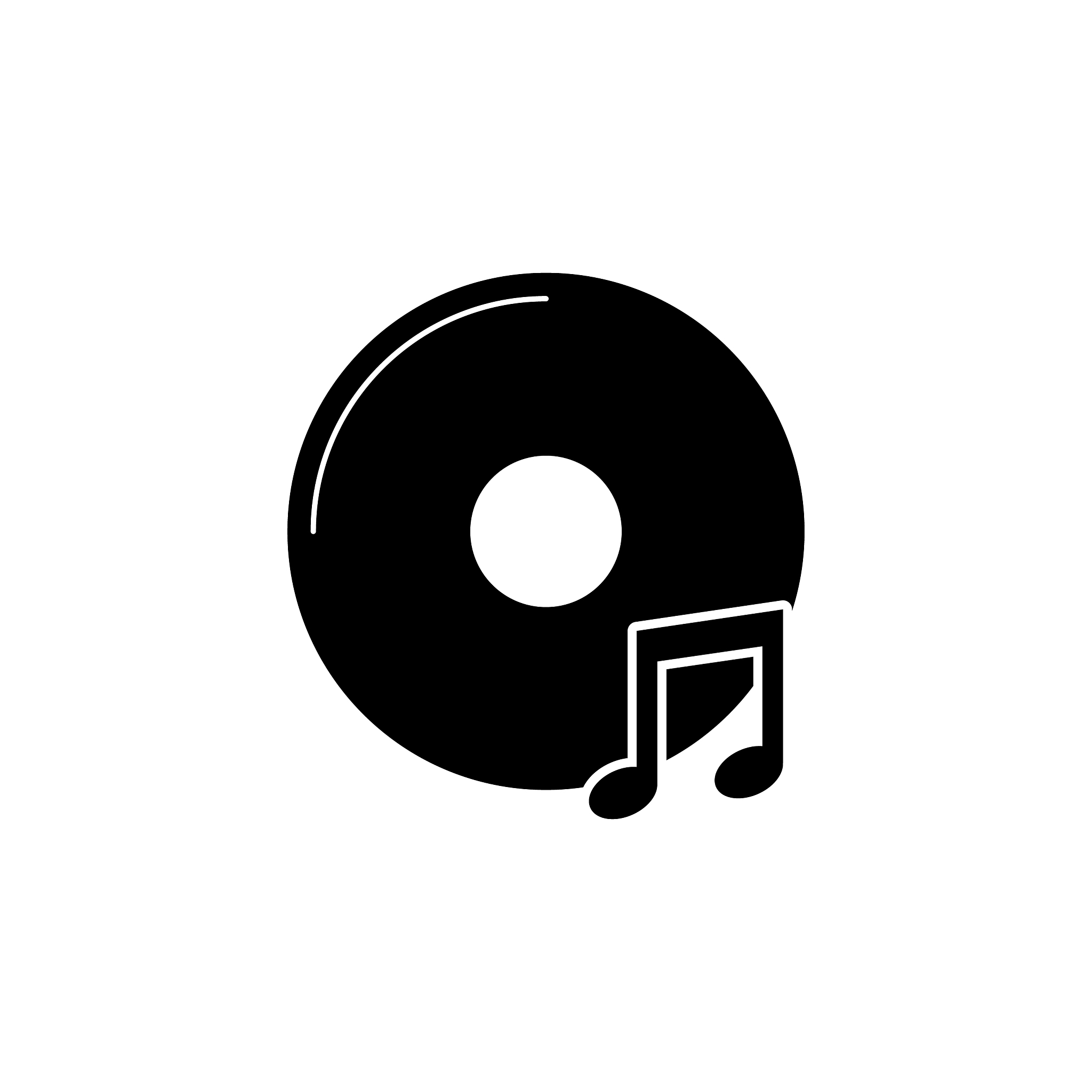 vinyl disk icon music icon