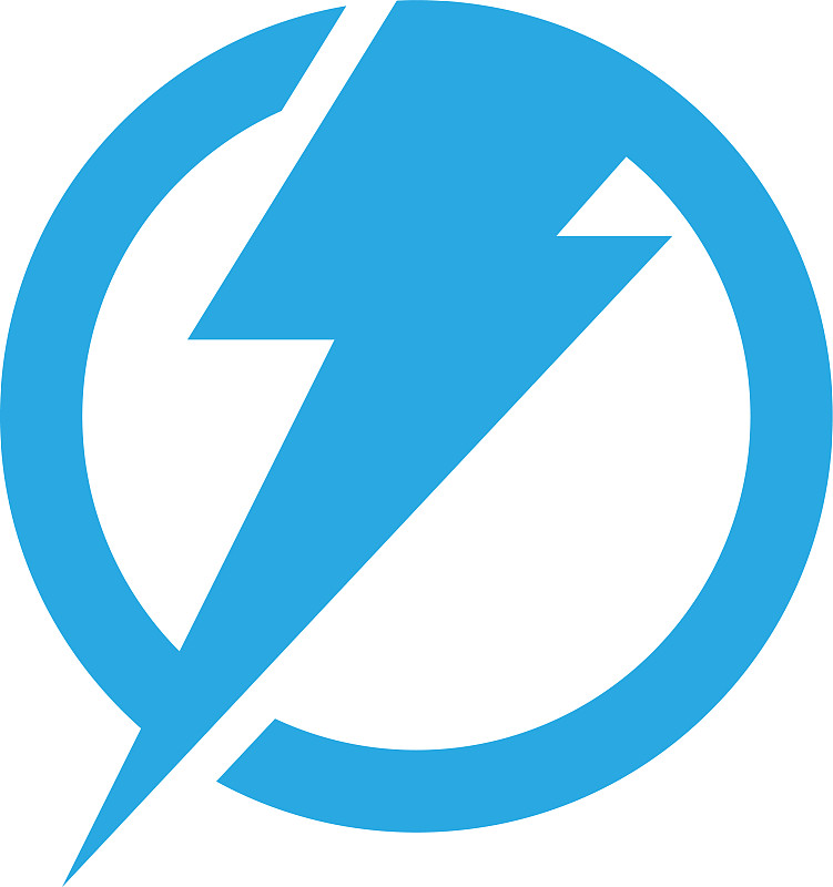 lightning logo template icon