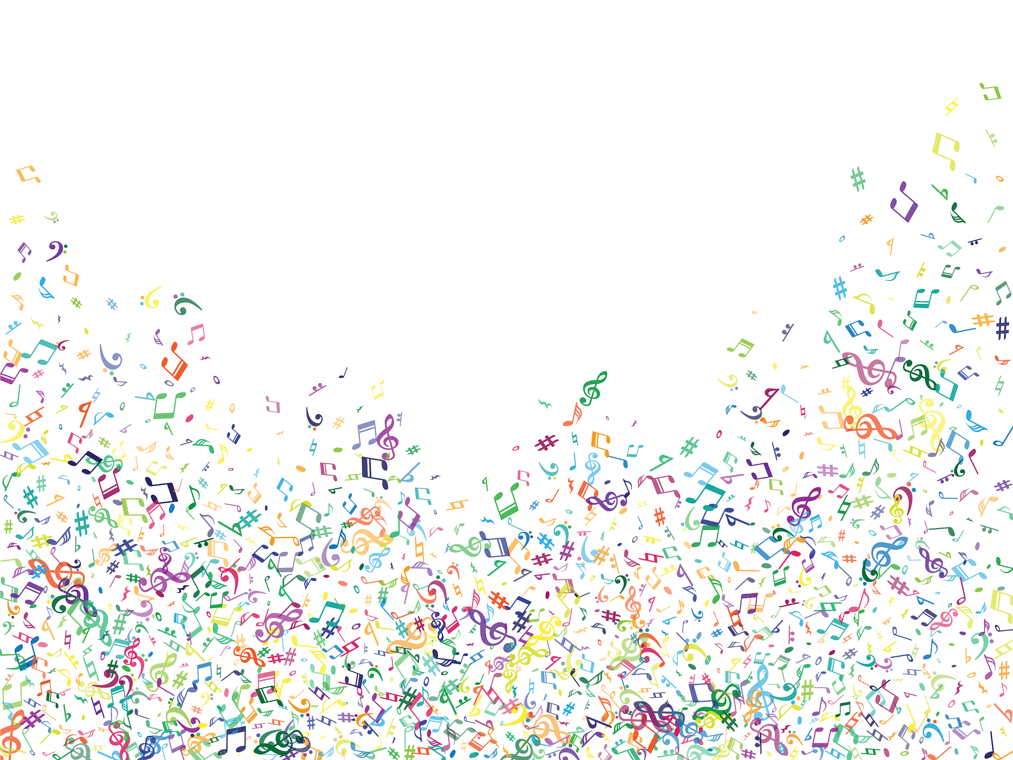 musical notes graphic background design