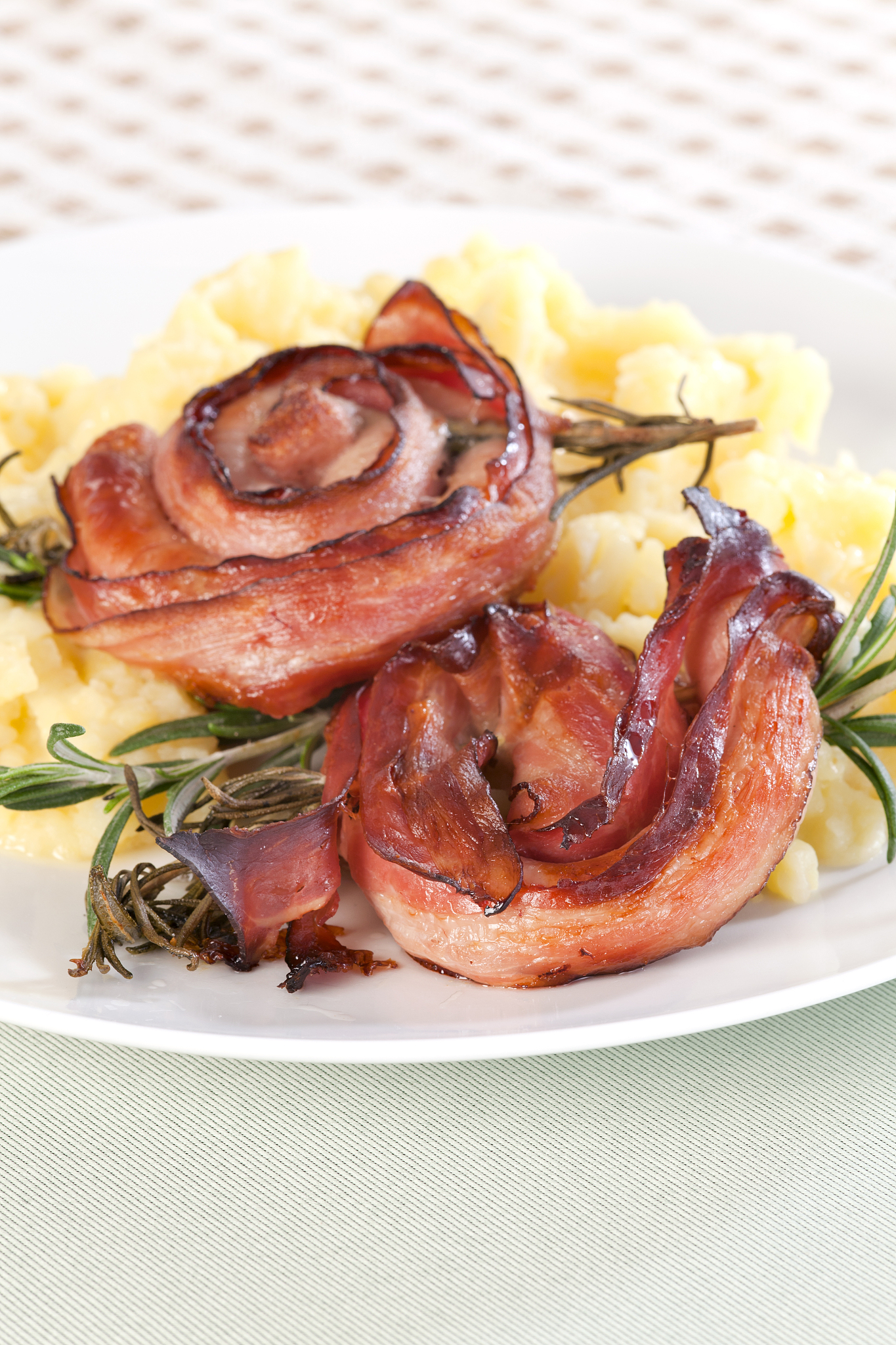rolled sausage with potato