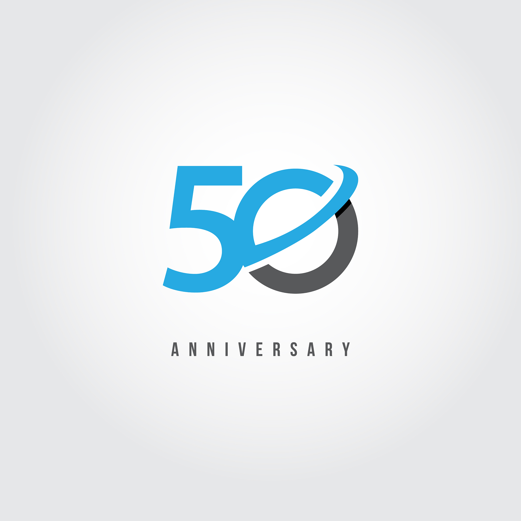 50 year anniversary template design