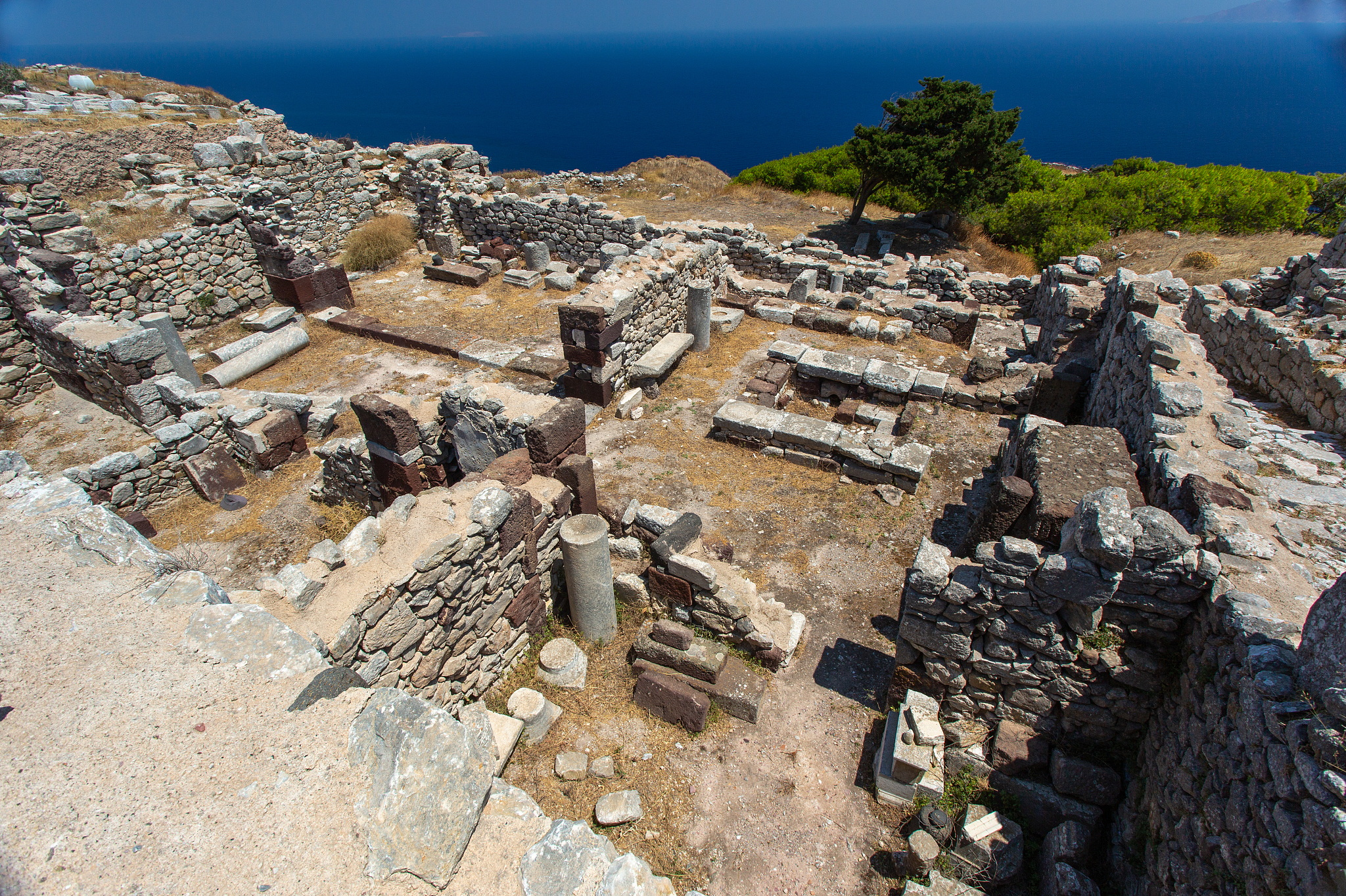 archaeological site of alt-thera on santorini