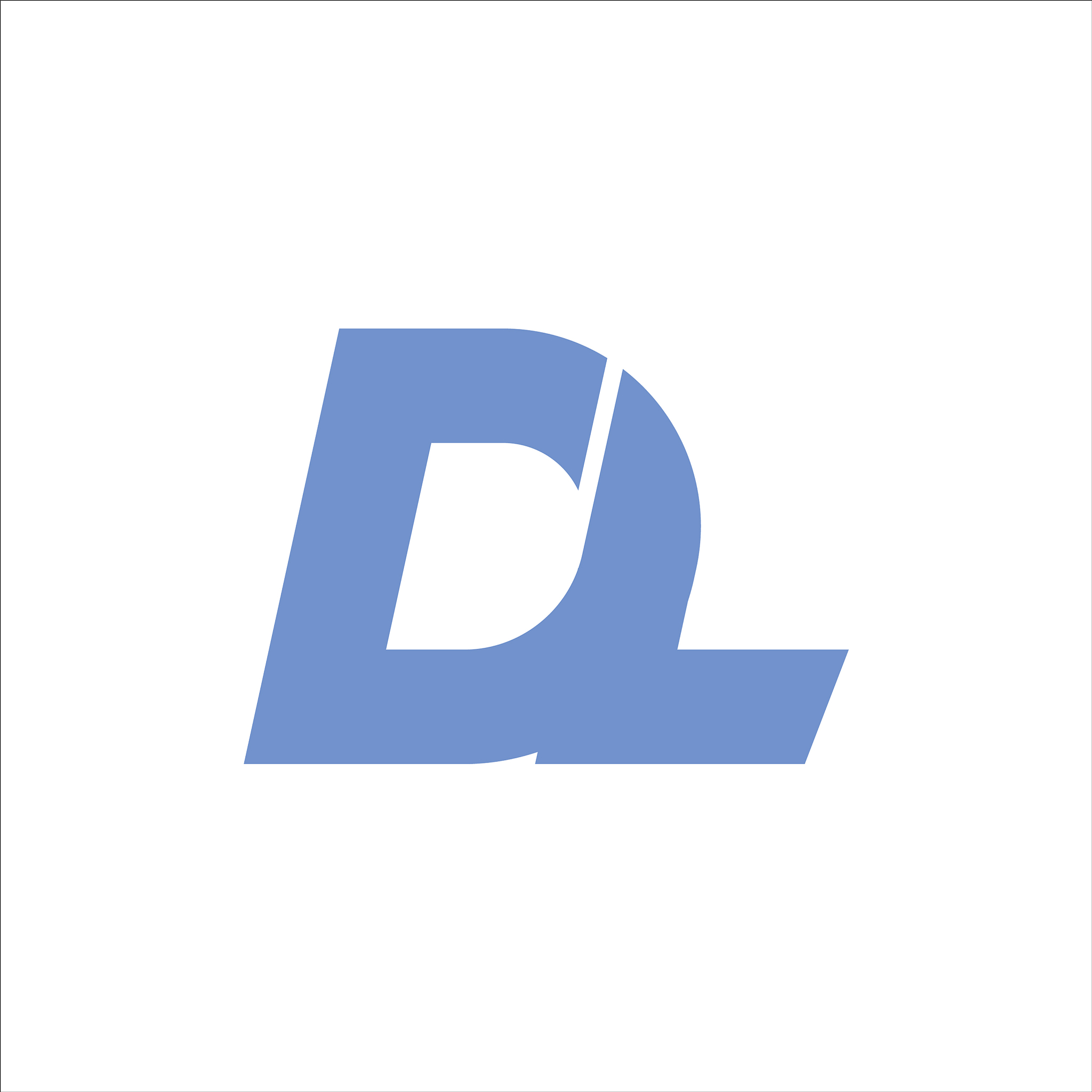 initial letter dl logo template design