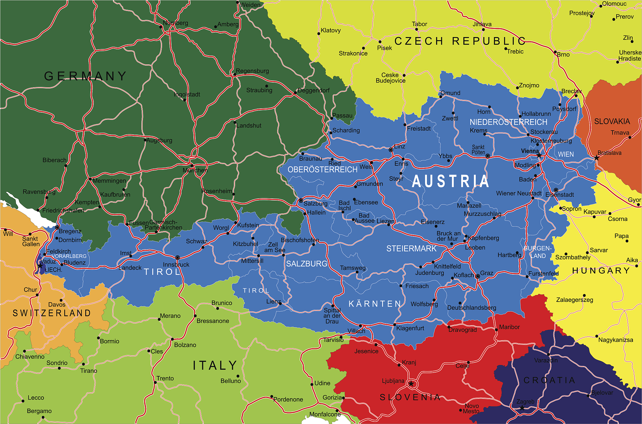 austria map
