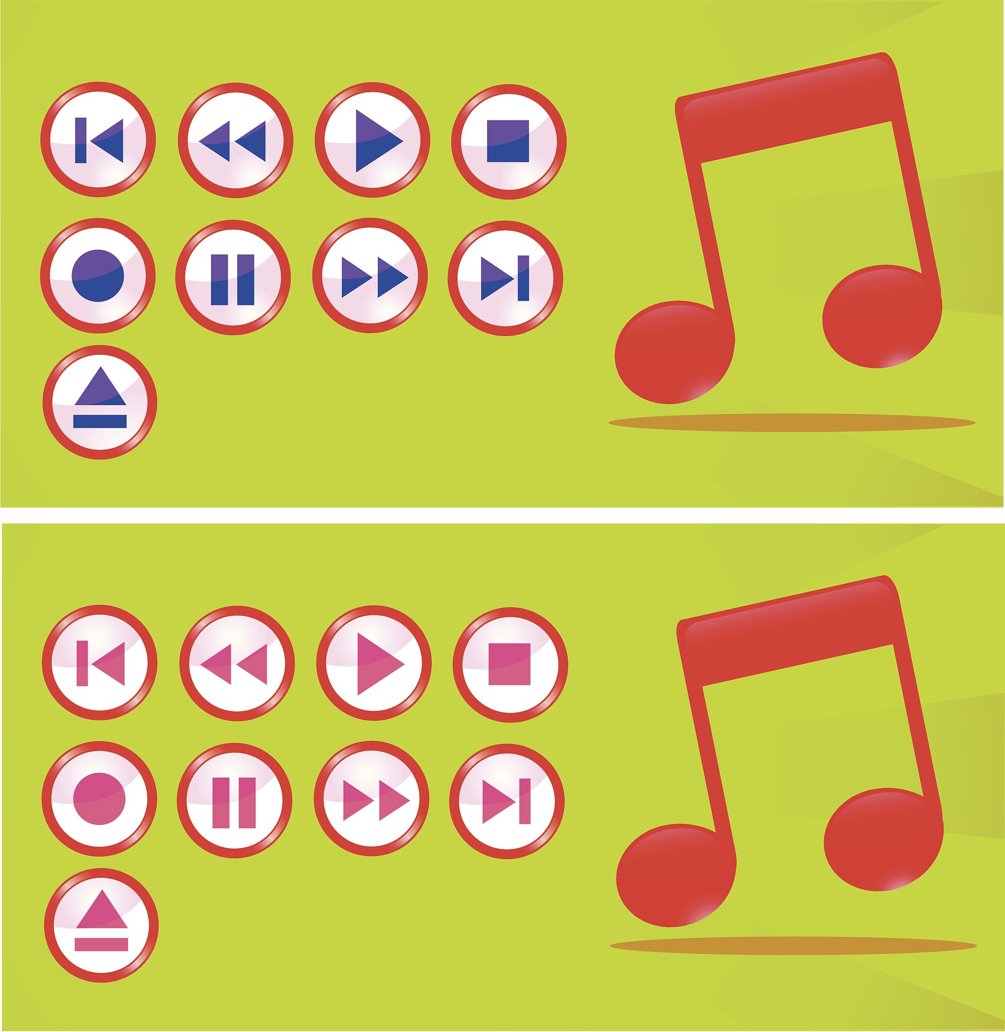 multimedia navigation button
