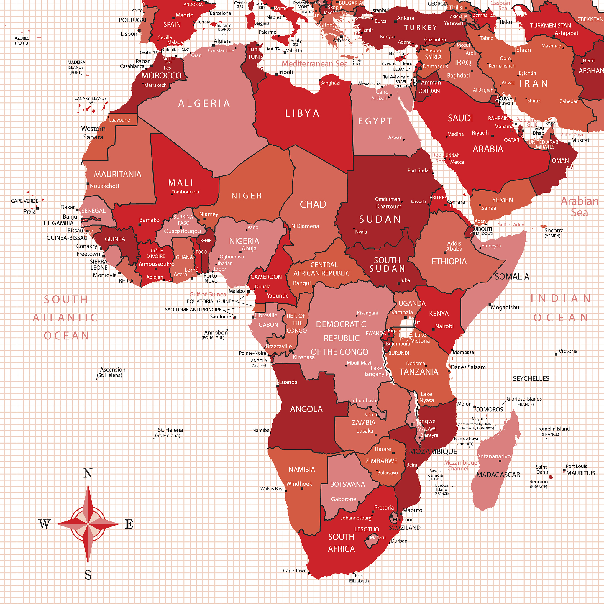 africa map
