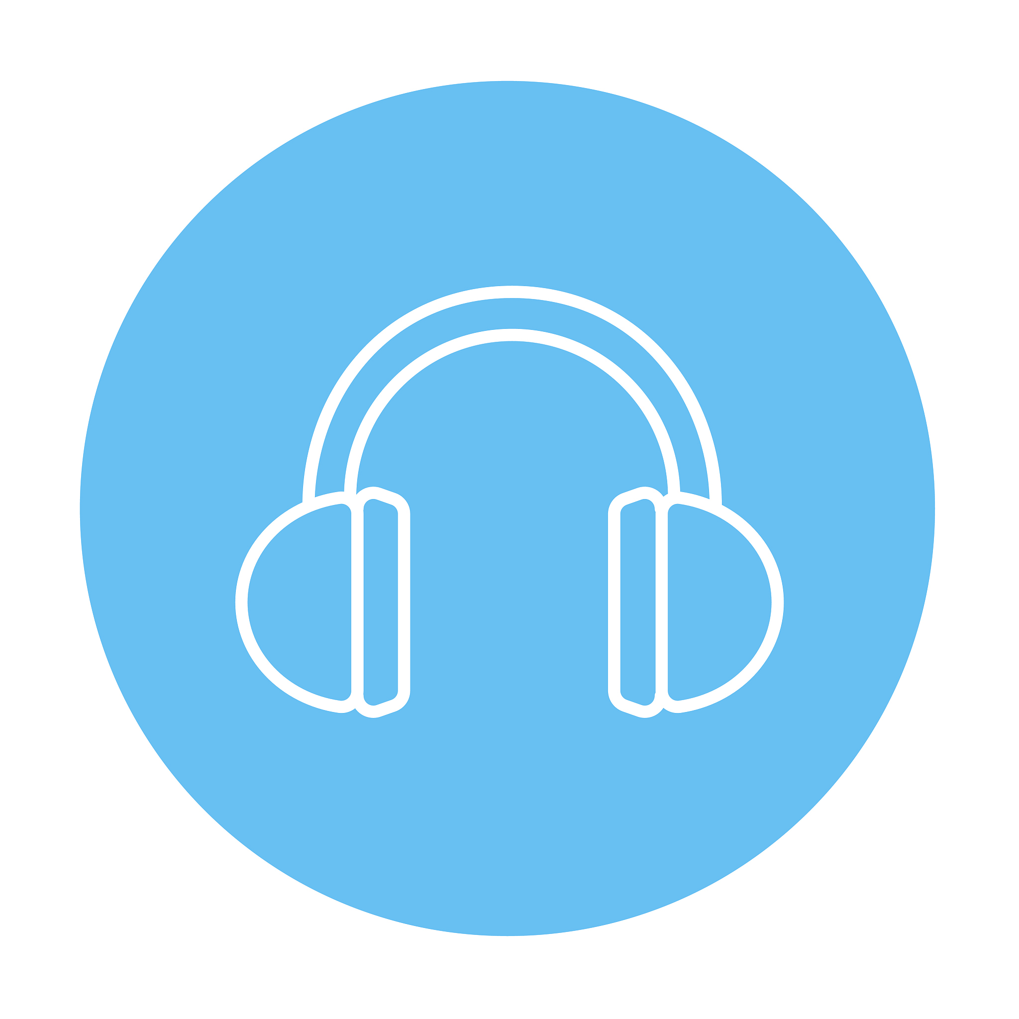 headphone line icon