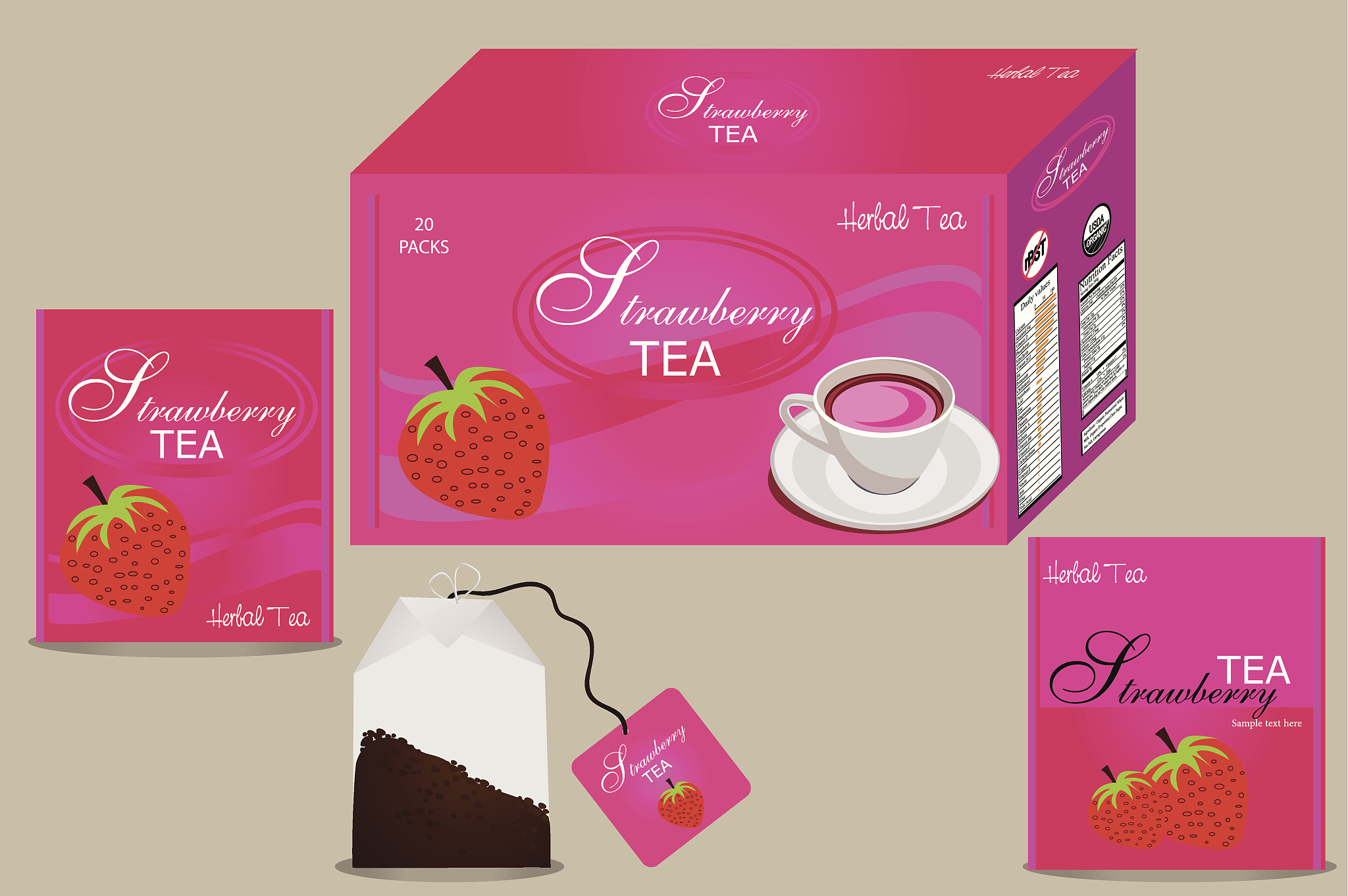 fruit tea packaging
