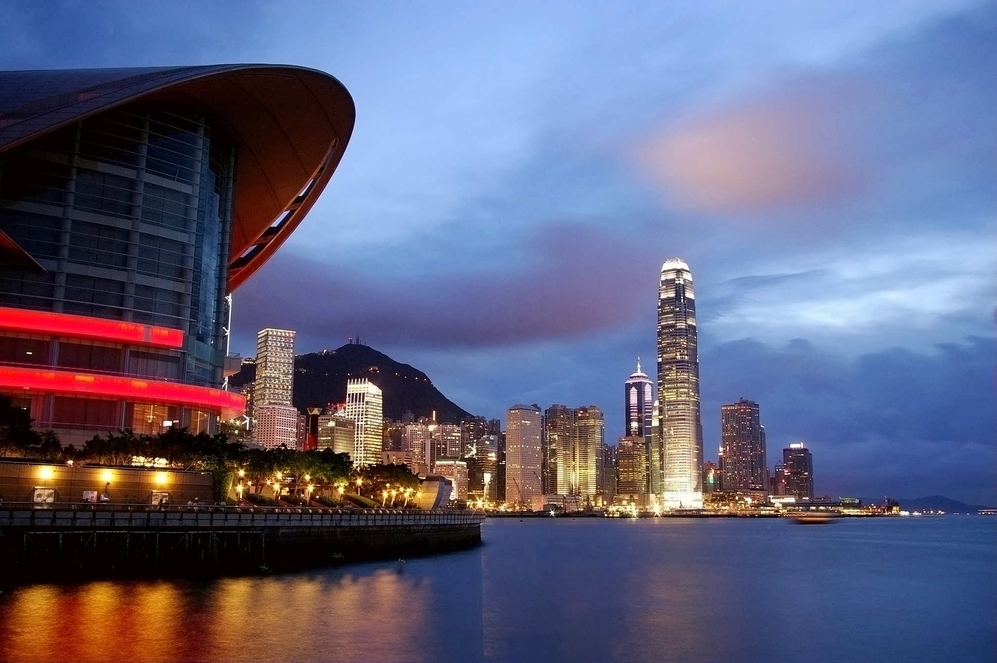 hong kong night view