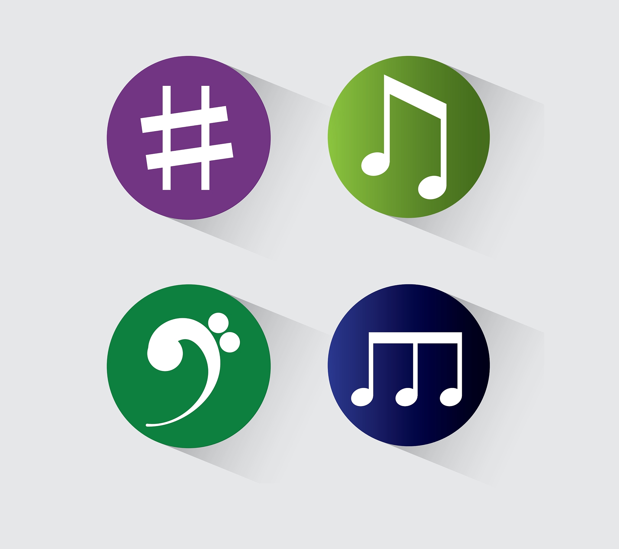 music notes sound art