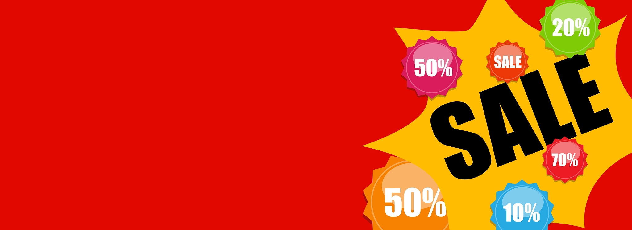 sale banner with place for your text