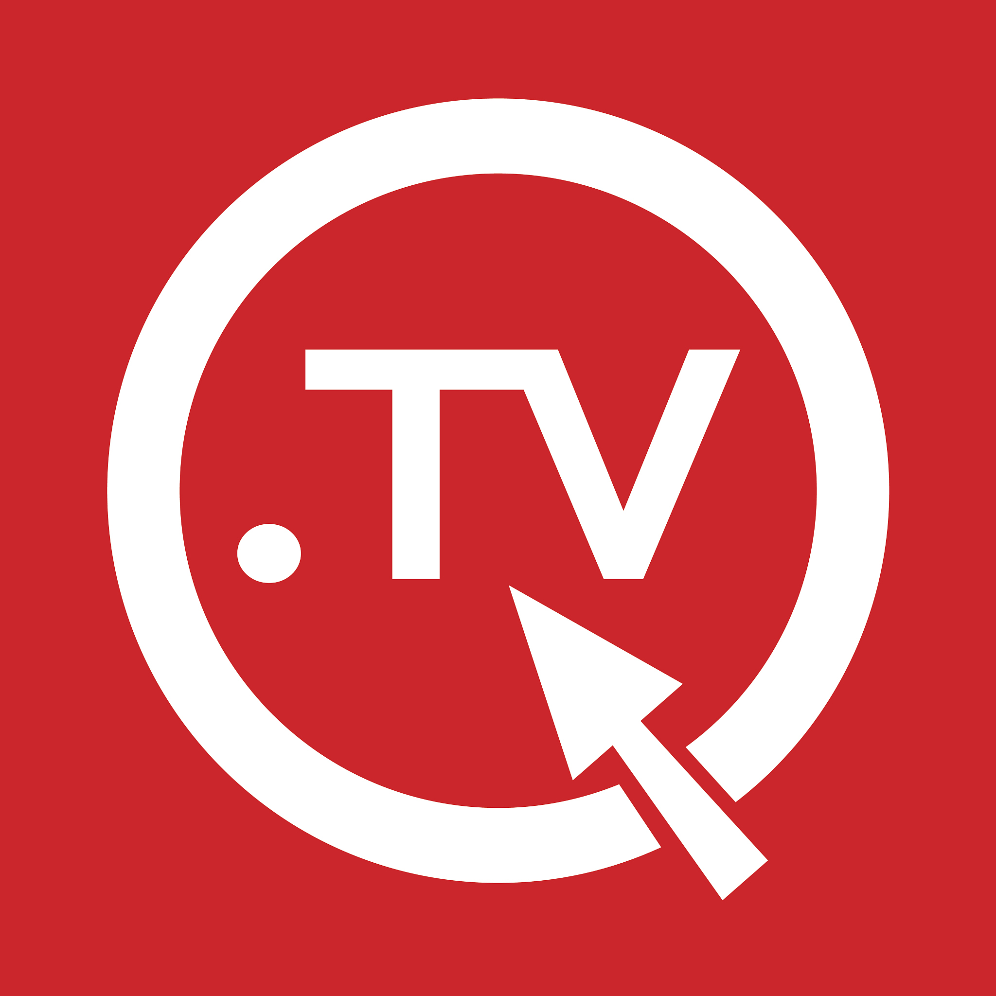 domain dot tv sign icon illustration