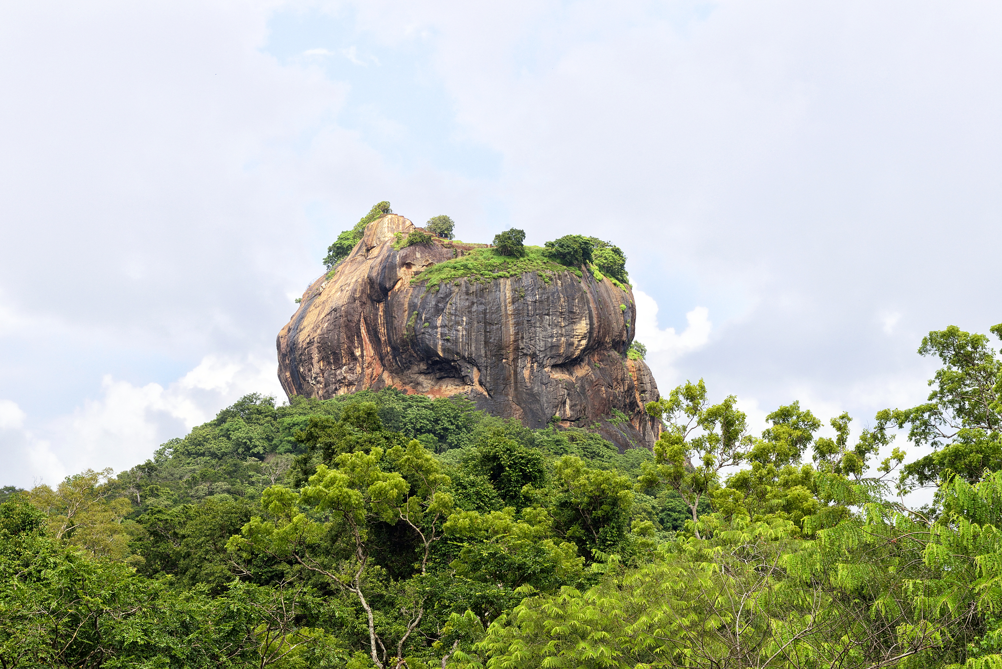 rare view of sigiriya, sri lanka
