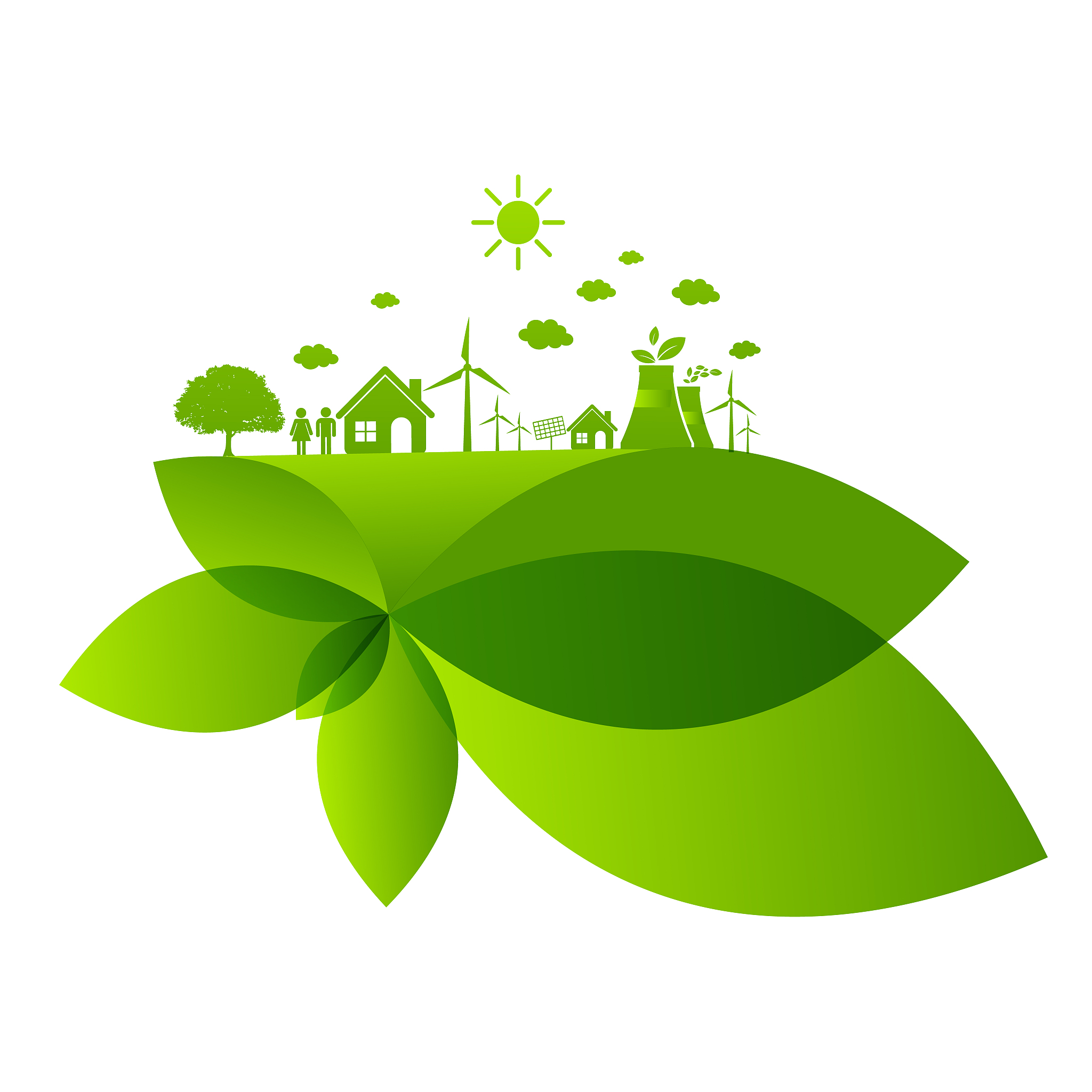 ecology concept and environmental ,banner design elements for su
