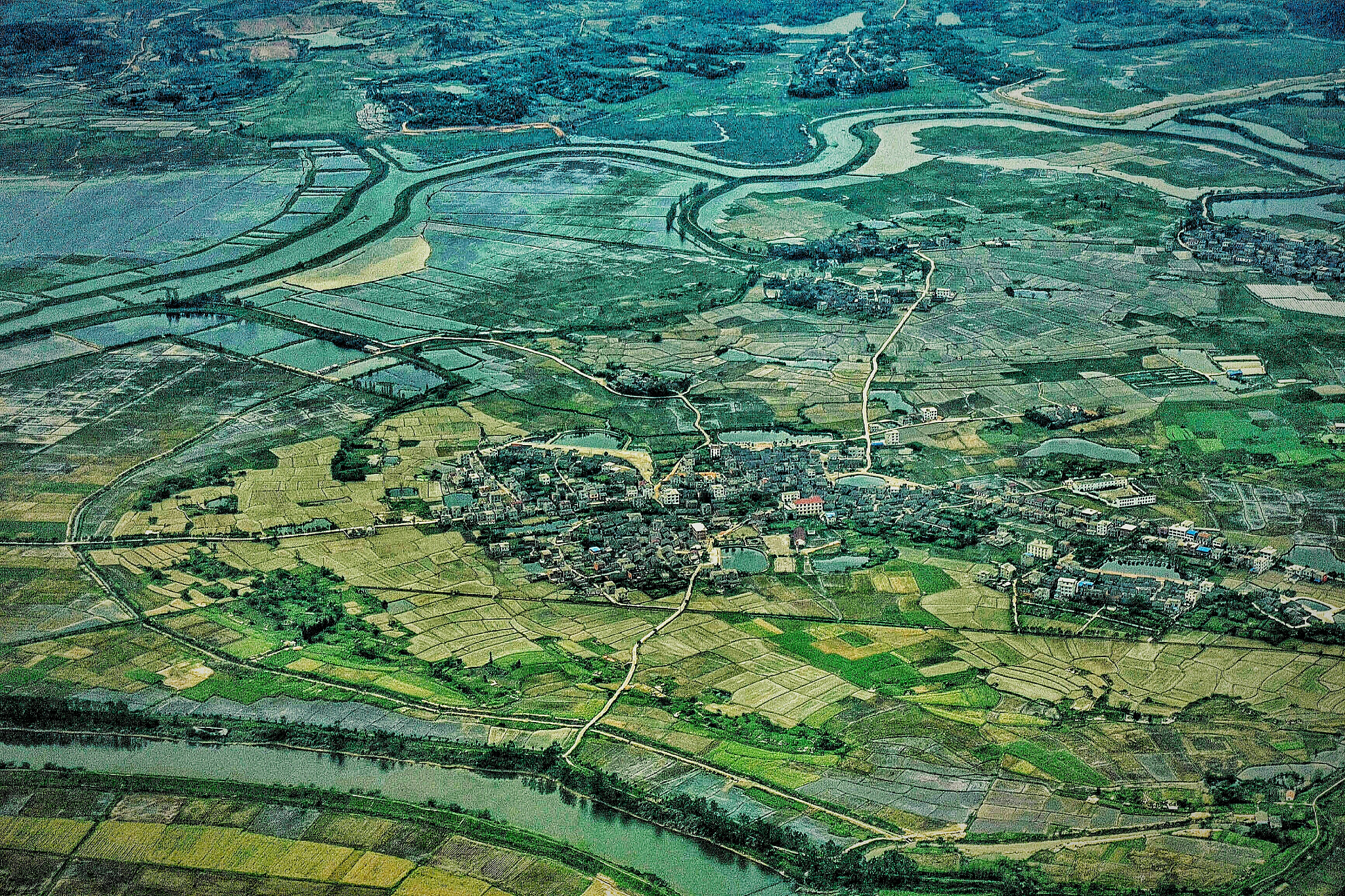aerial view of landscape