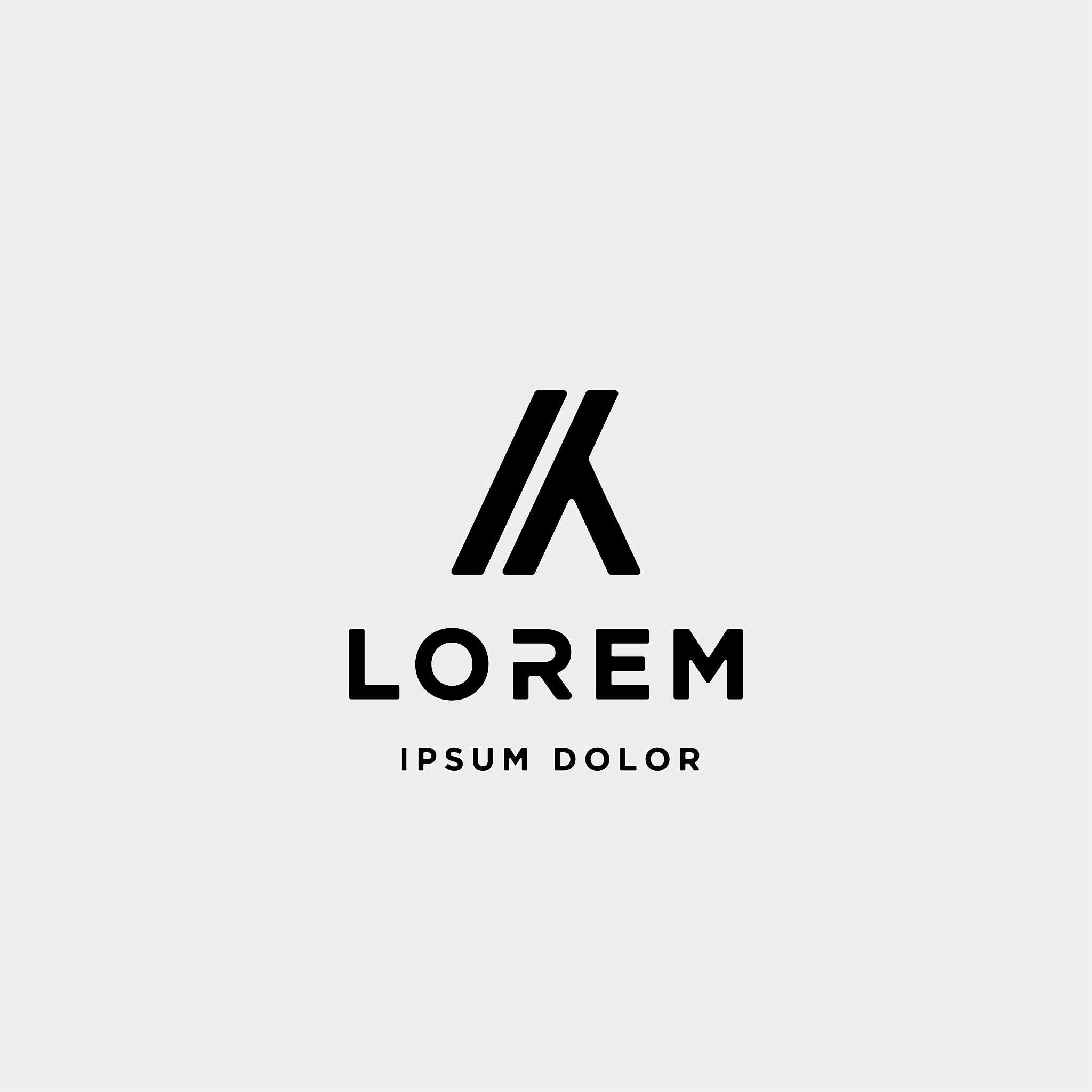 letter k monogram symbol icon vector design