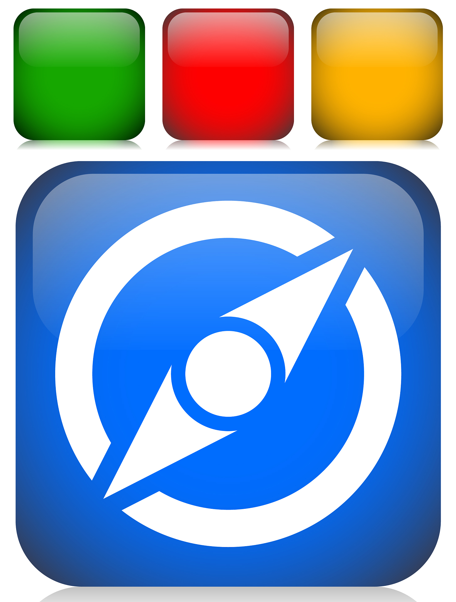 icon with compass symbol guidance exploration
