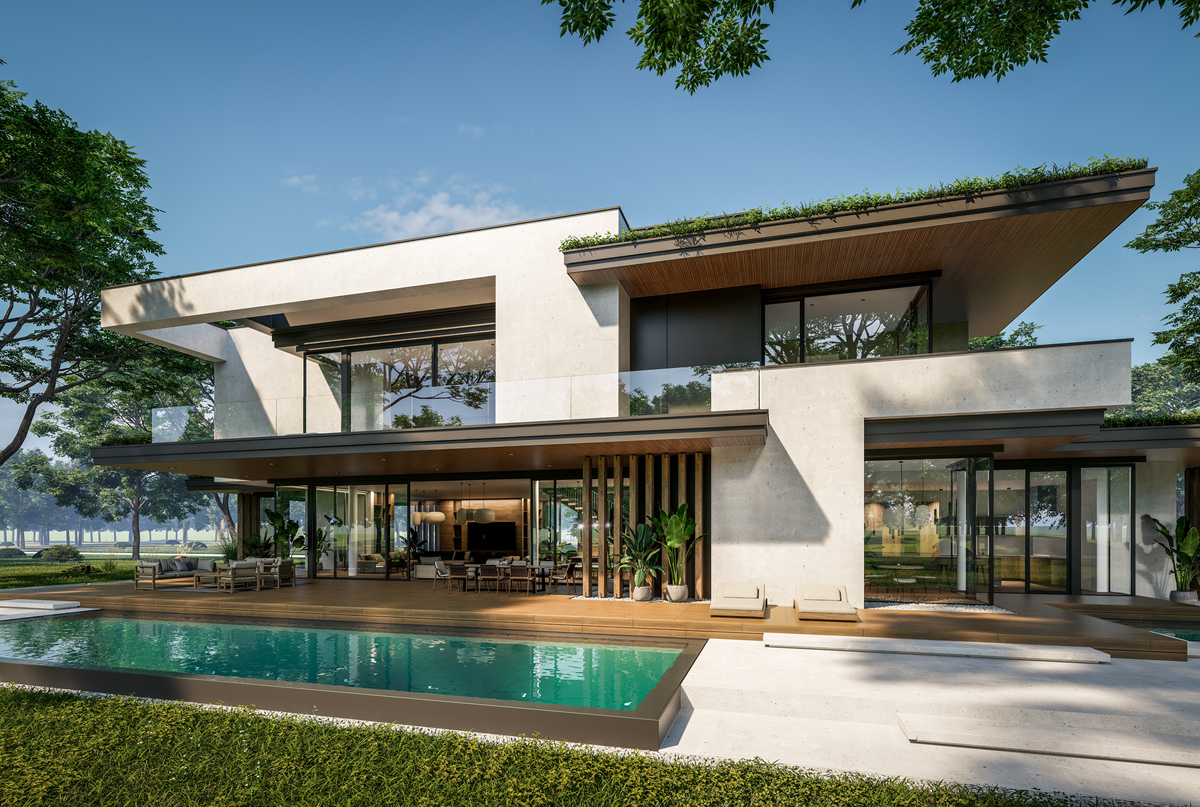 欧式现代风专家楼别墅设计说明设计的背景和目的200字。