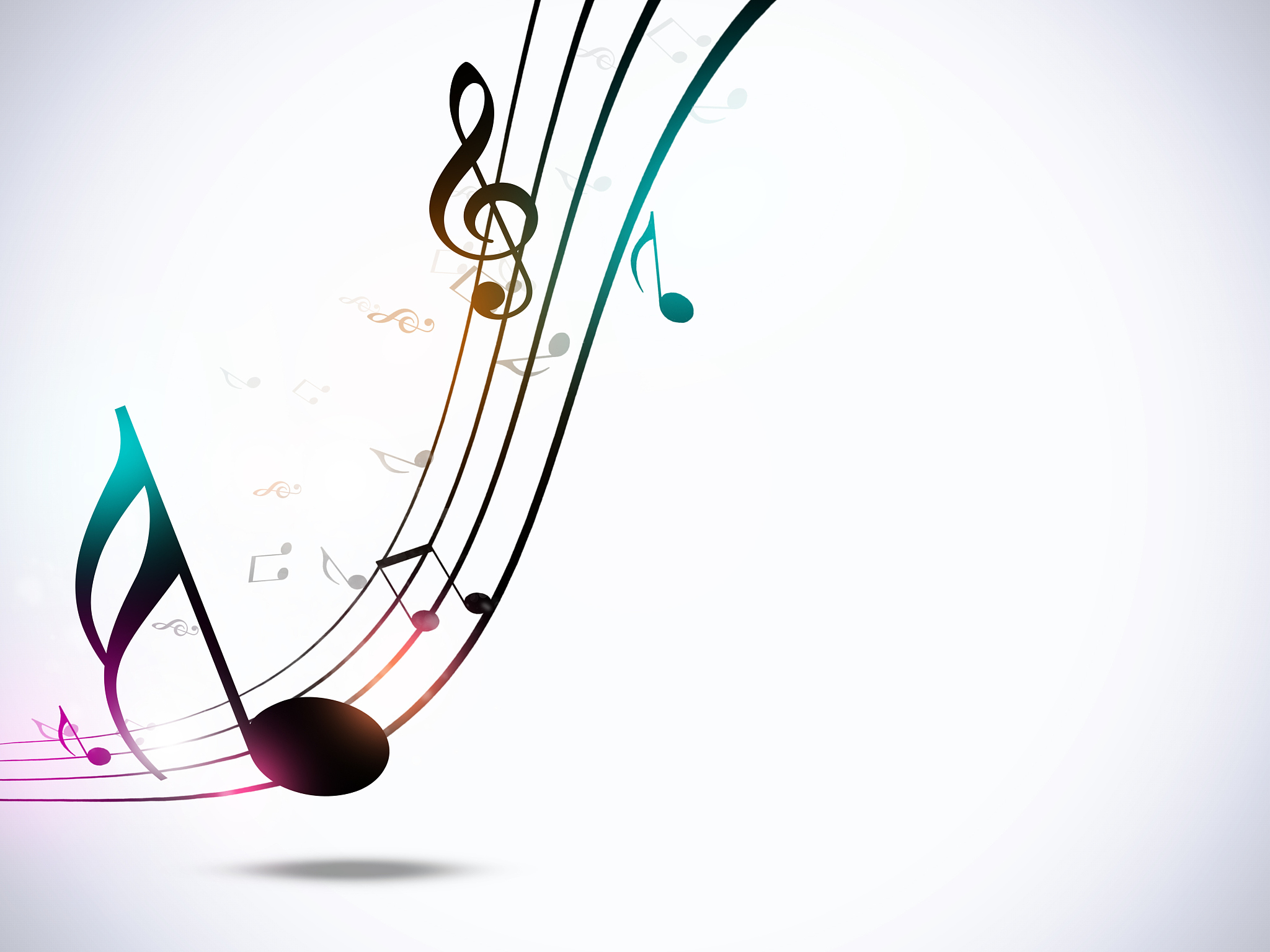 music notes party background