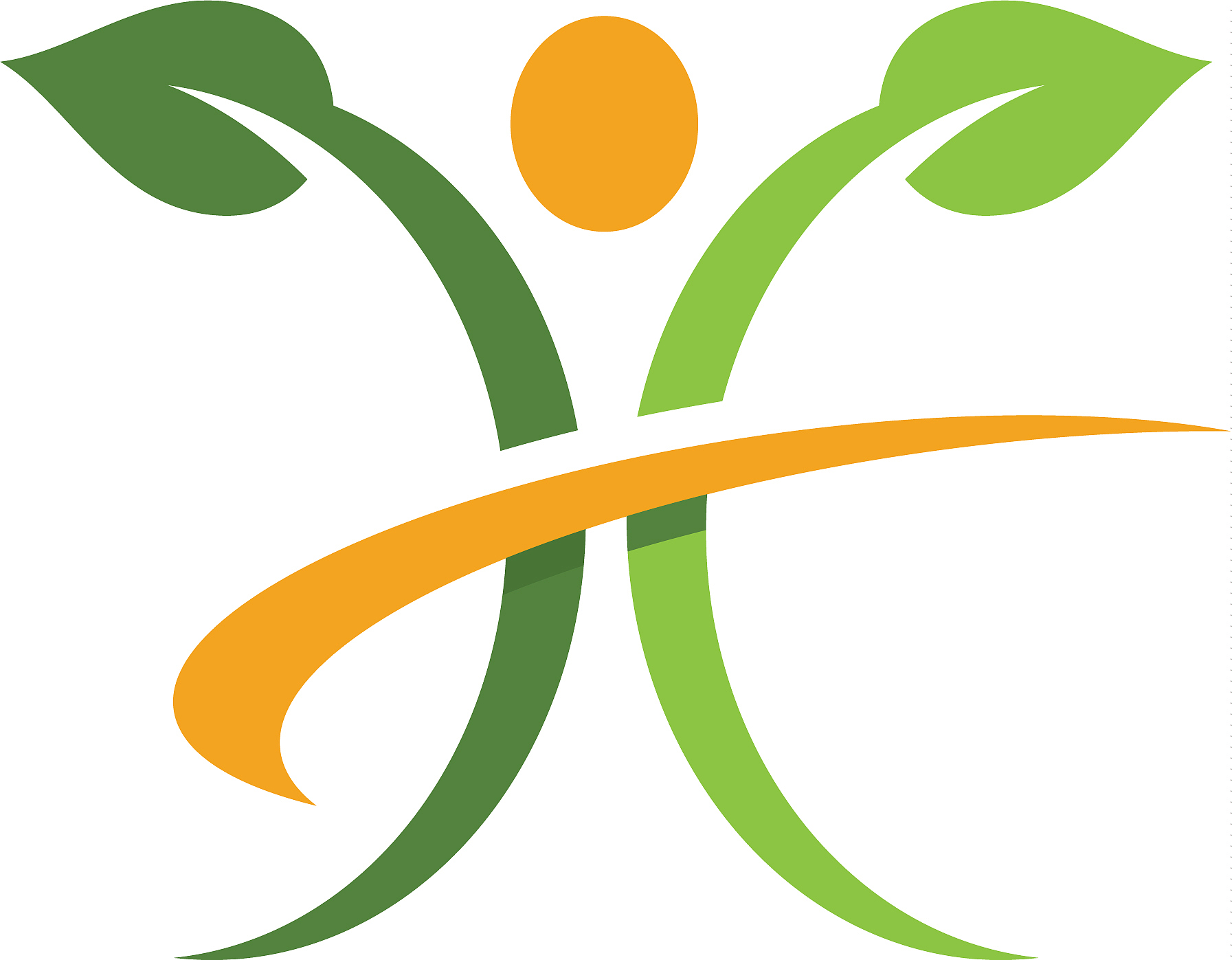 human character logo sign health care logo sign