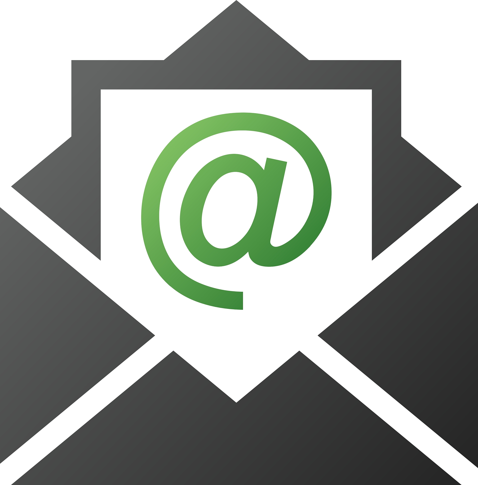 open email gradient icon