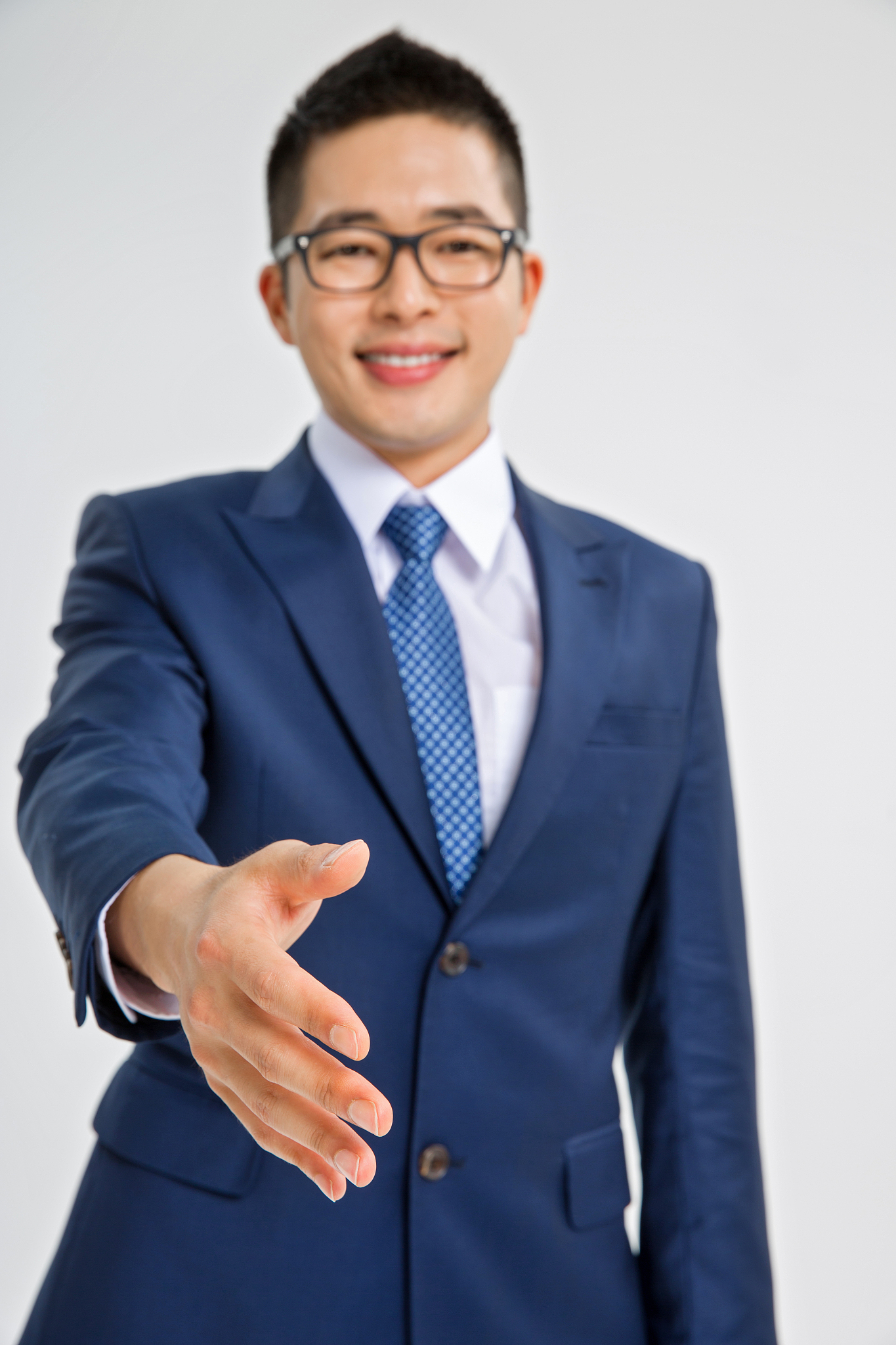 businessman with glasses posing