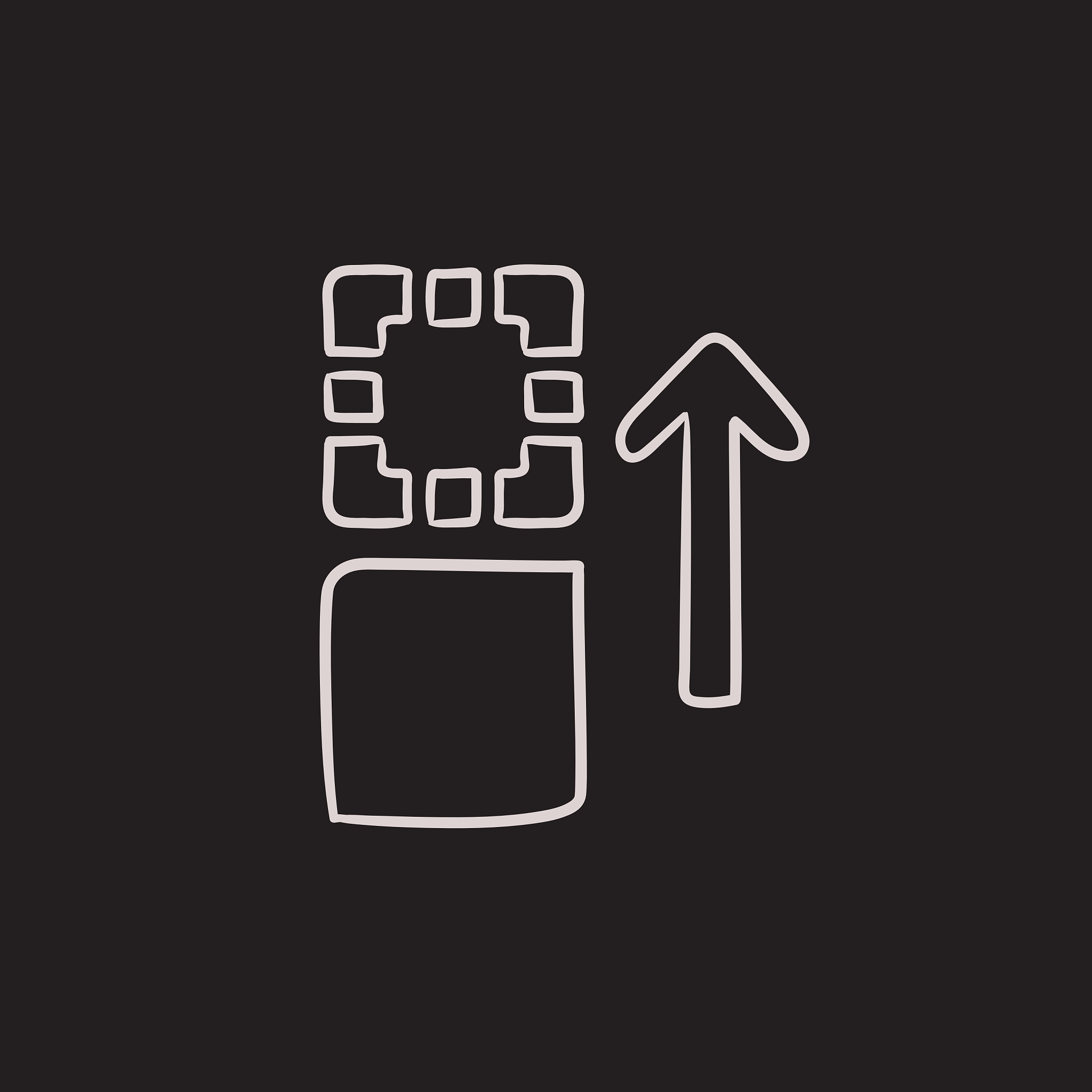 movement of files sketch icon