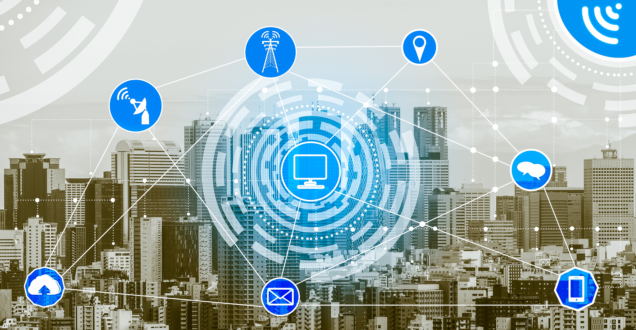 smart city and wireless communication network.