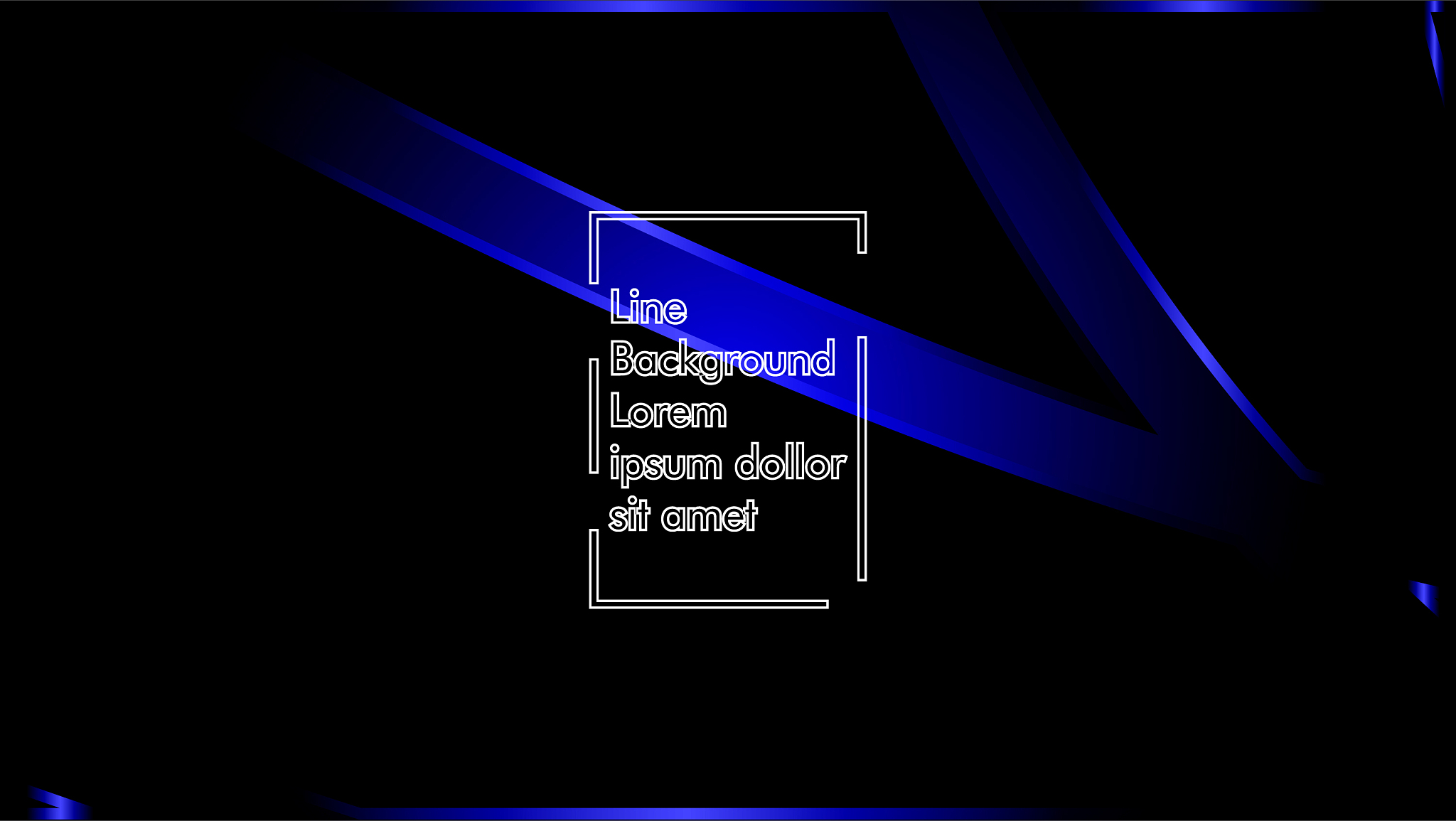 b<strong>l</strong>ue ribbon wave on a black background layout