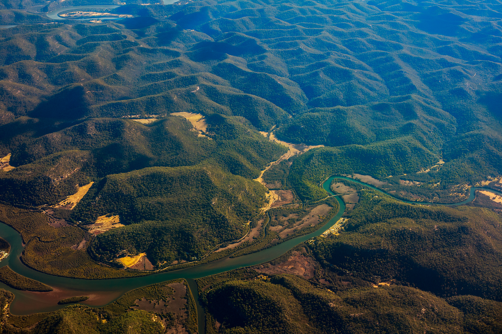 high angle view of land