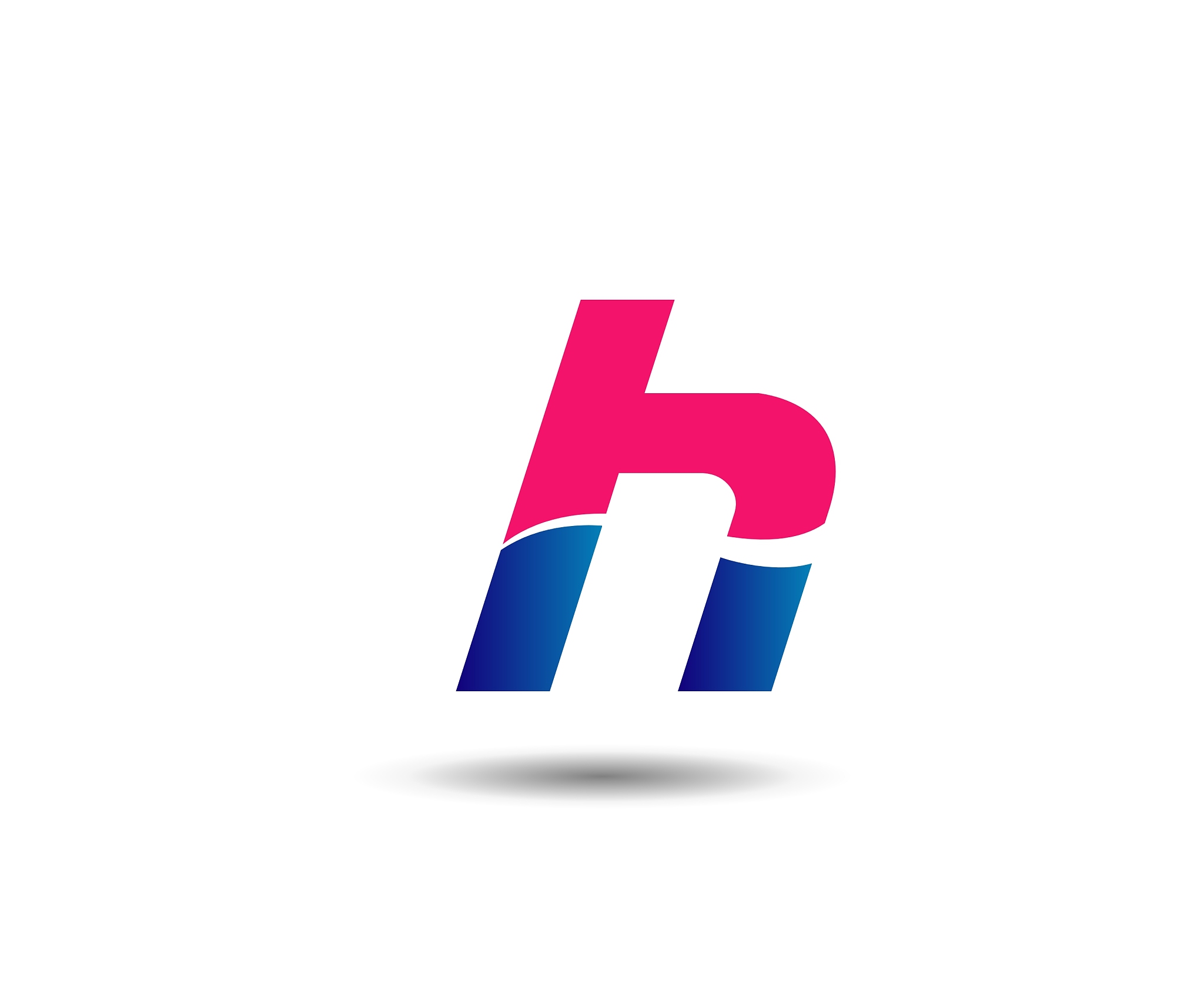 letter h logo icon design template elements