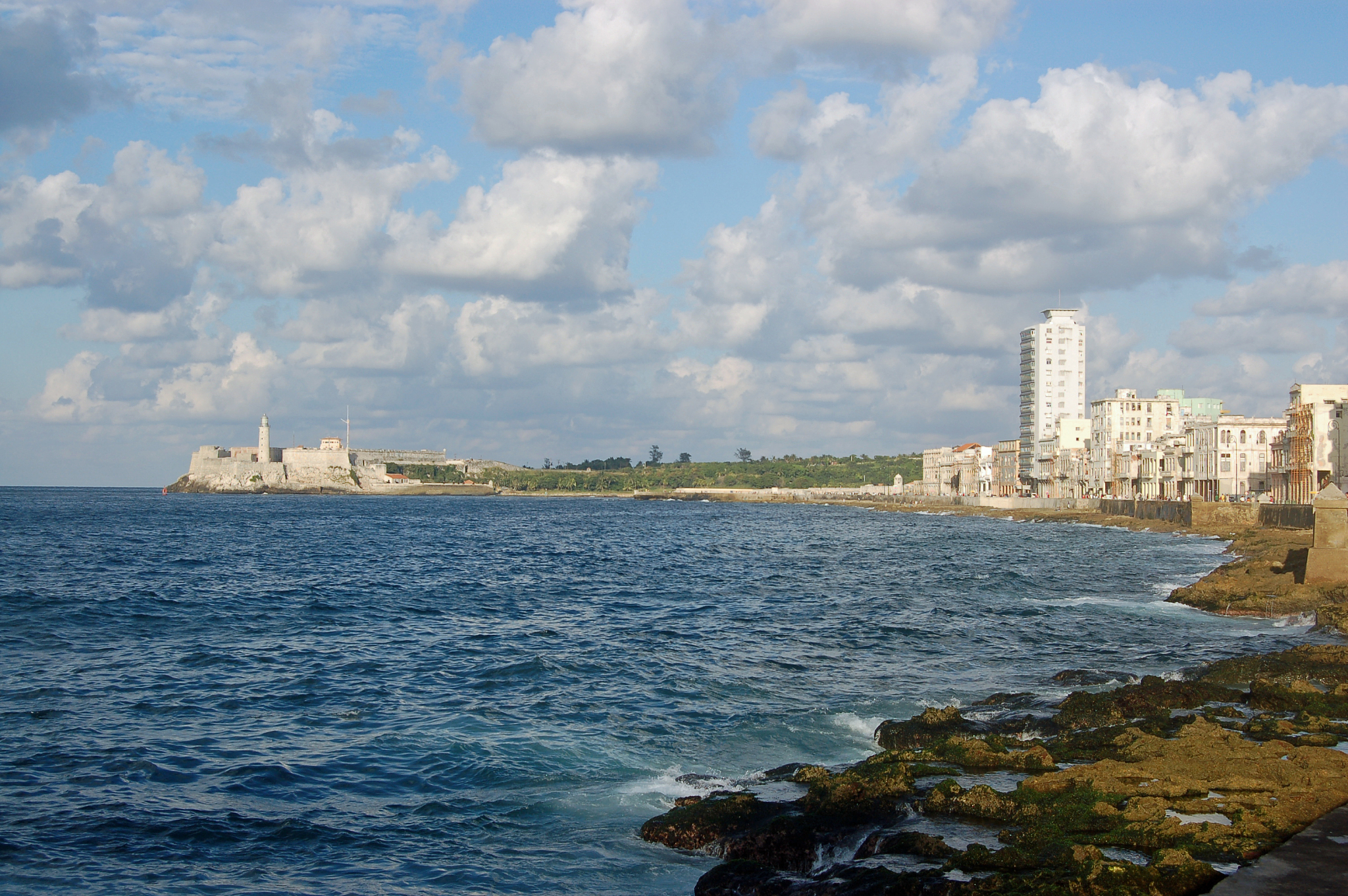 havana lighthouse and malecon