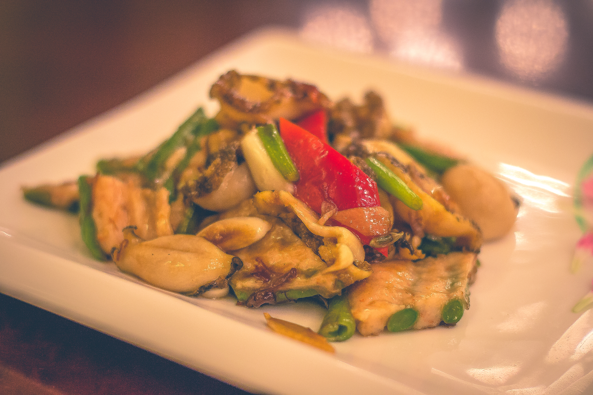dalian abalone with long beans crunchy long beans paired with fr