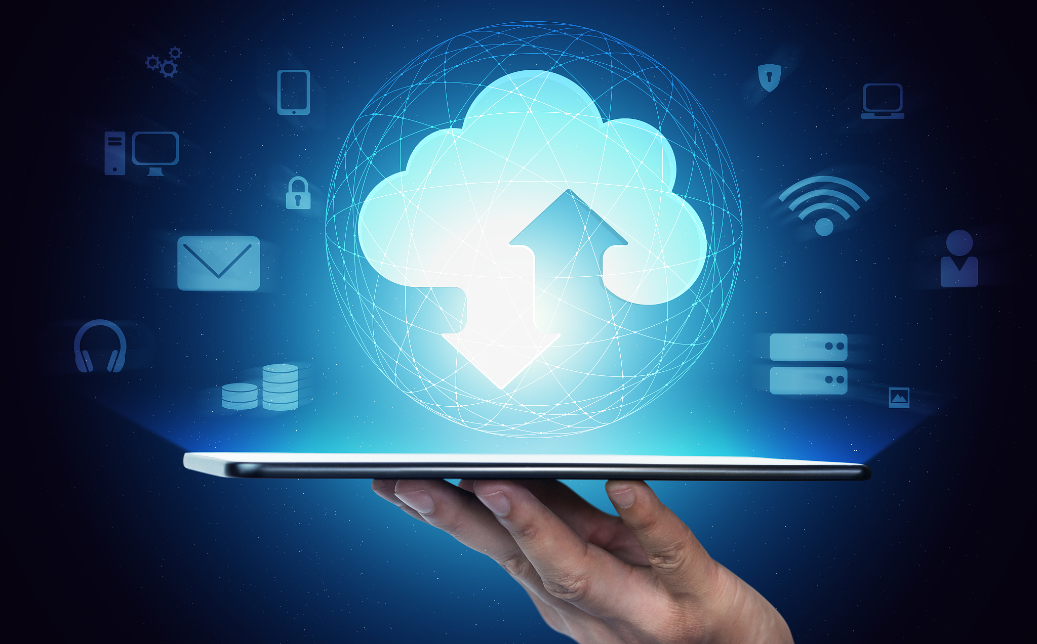 cloud computing technology and online data storage for global da