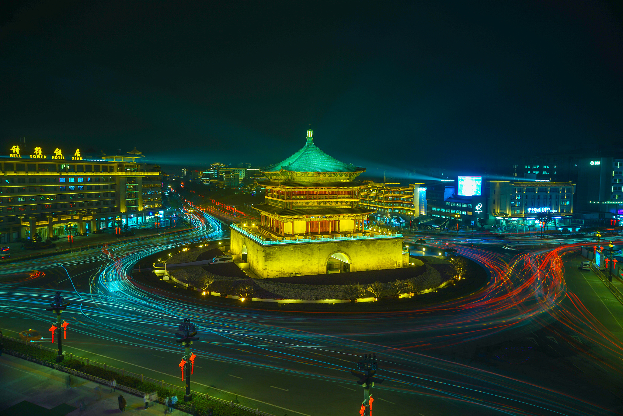 西安钟楼夜景