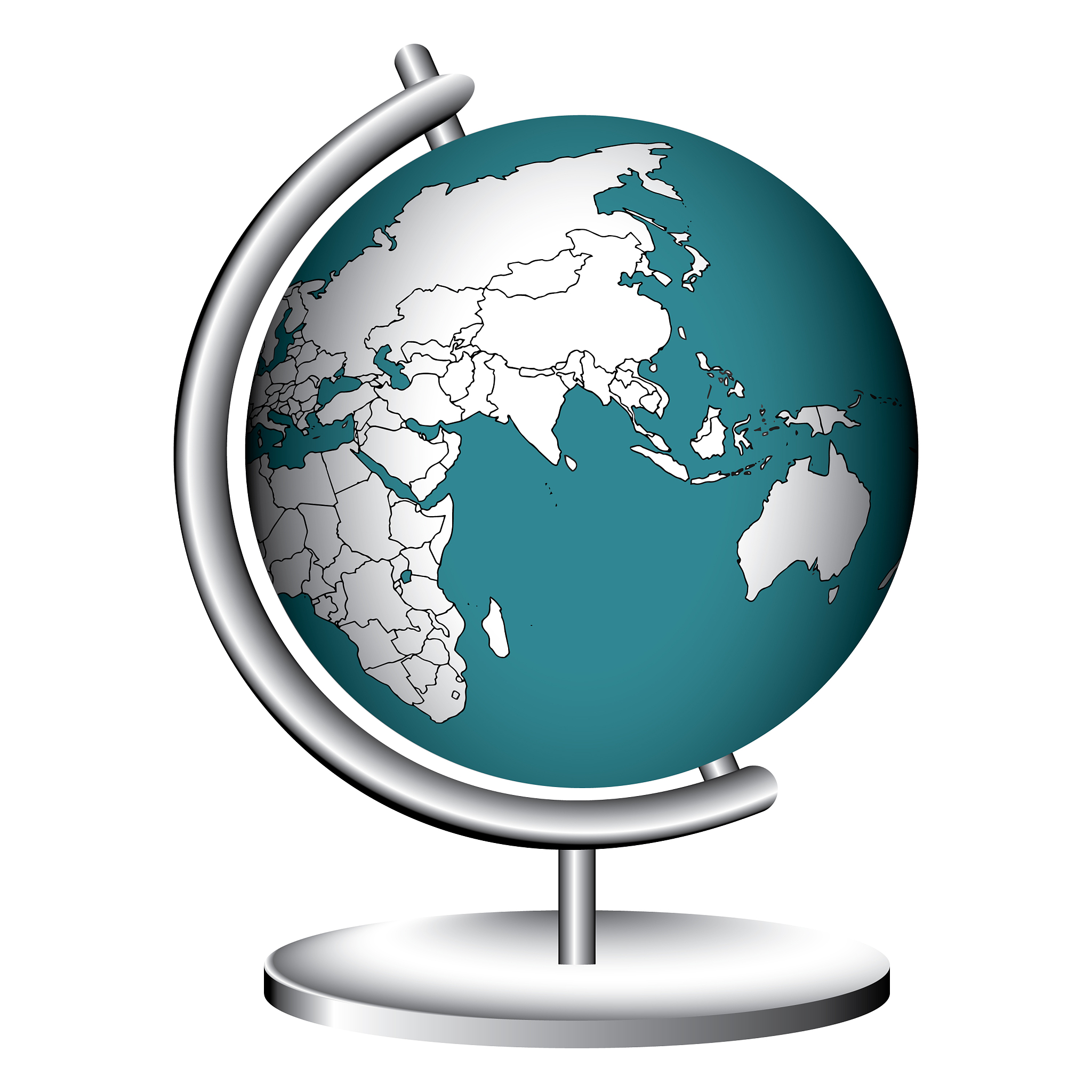 graphic globe asia