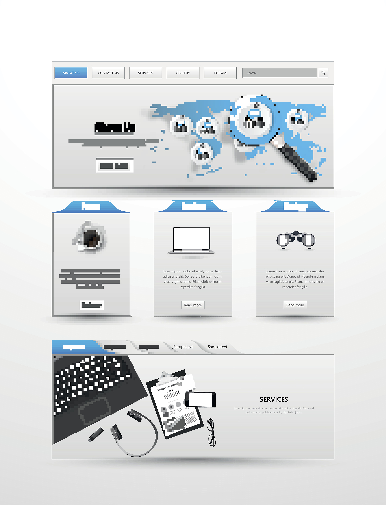business website template design
