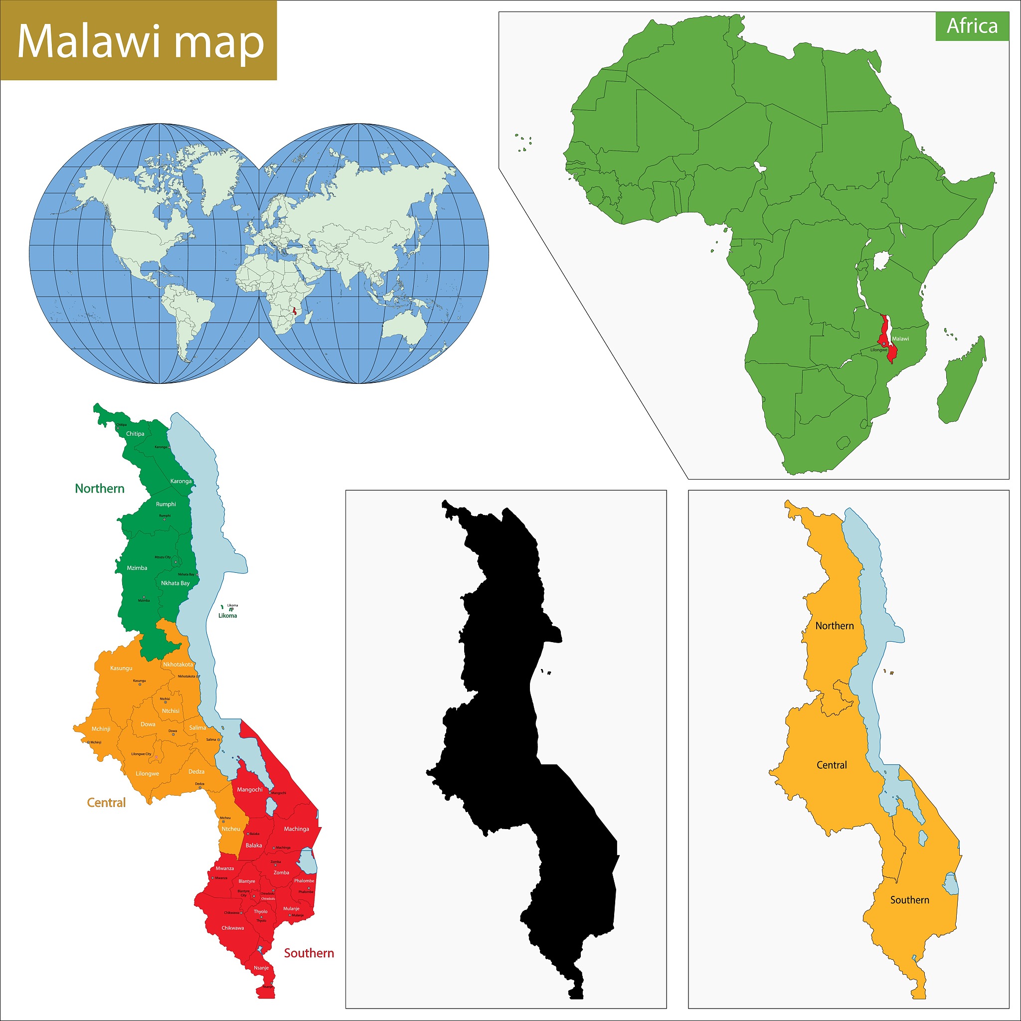 malawi map