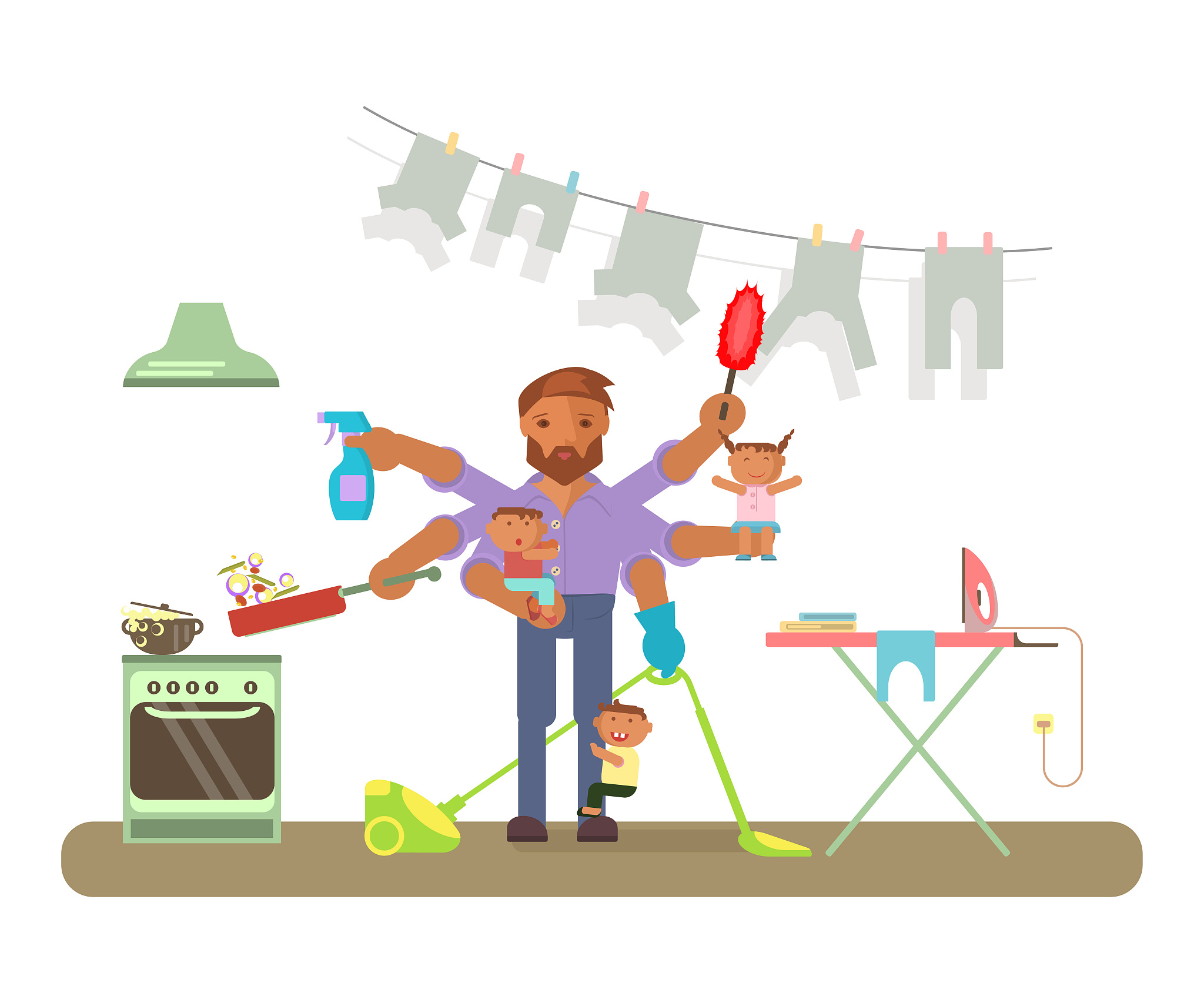 转述为英文文章。作为职业身份的家庭主妇 关于家务劳动社会上似乎存在着两种相互矛盾的刻板观念：一种倾向认为家庭主妇是被压迫的工人在令人不快、本质上是自我否定的工作中被奴役；另一种观点则认为家务劳动保障了无止境的创造性和休闲性的人生追求。经过对40名年龄在20-30岁的已婚已育家庭主妇的访谈作者认为家庭主妇是当今女性的主要职业角色。 被捆绑于家庭、被社交孤立是家庭主妇的普遍感受。主妇们的社交往往狭