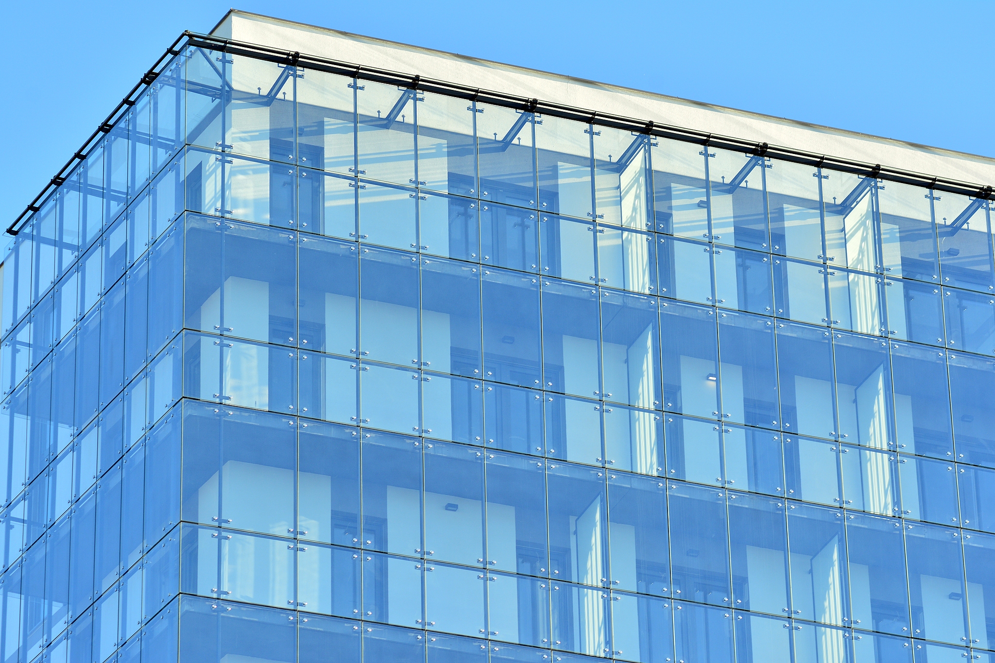 contemporary residential building exterior in the daylight