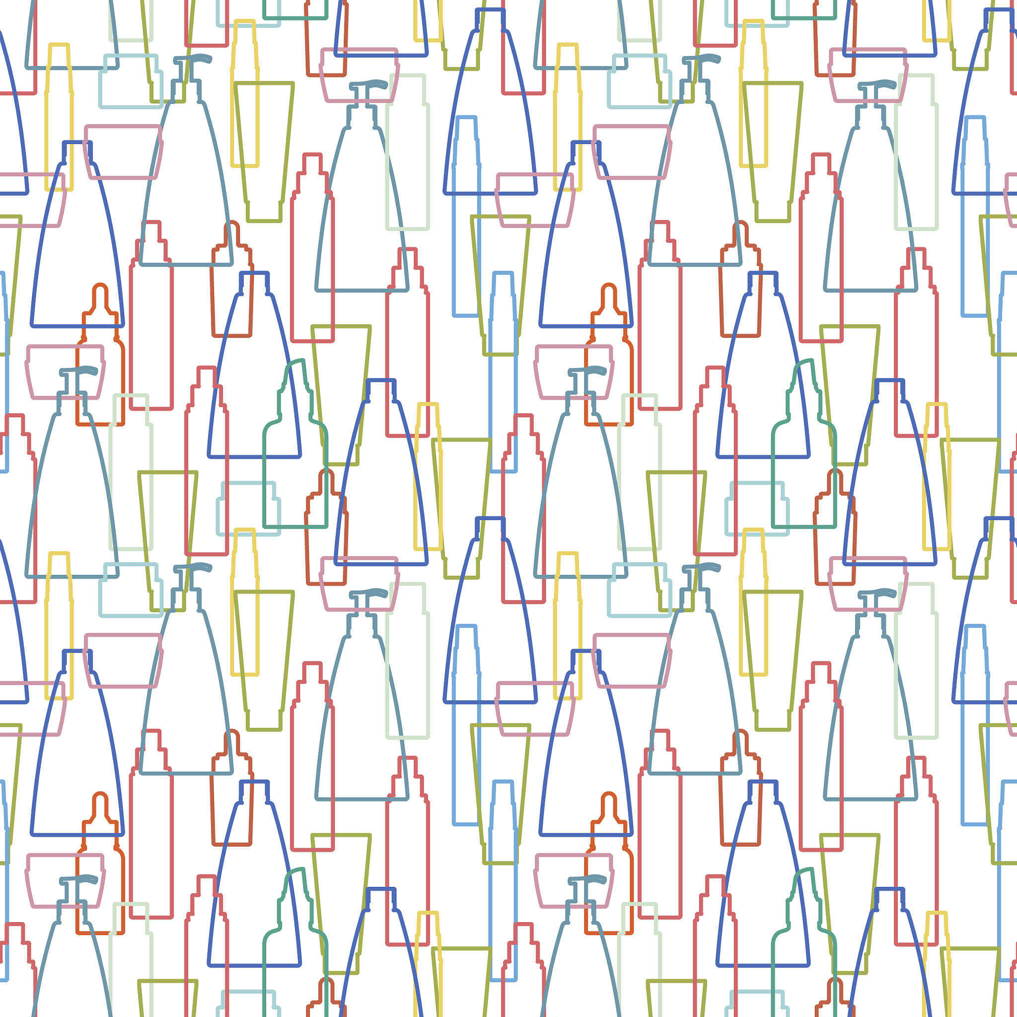 cosmetics bottle pattern