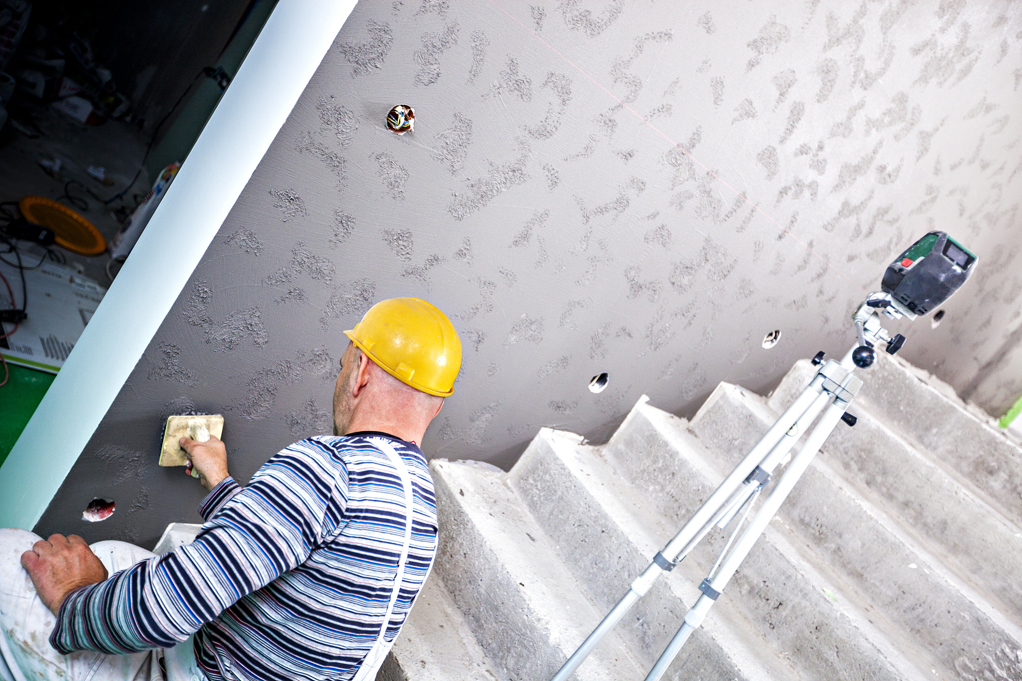 structural plaster application