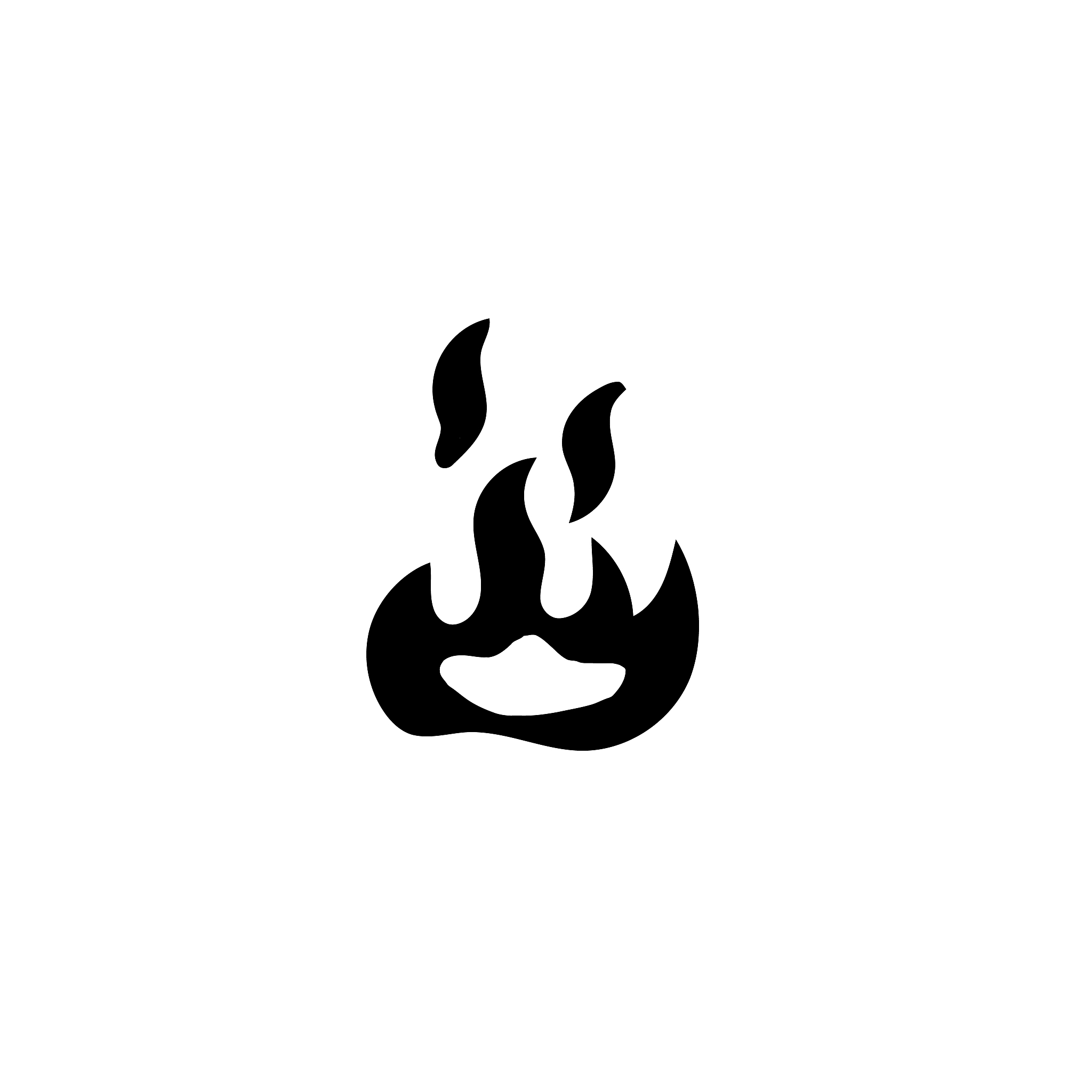 fire flames, set