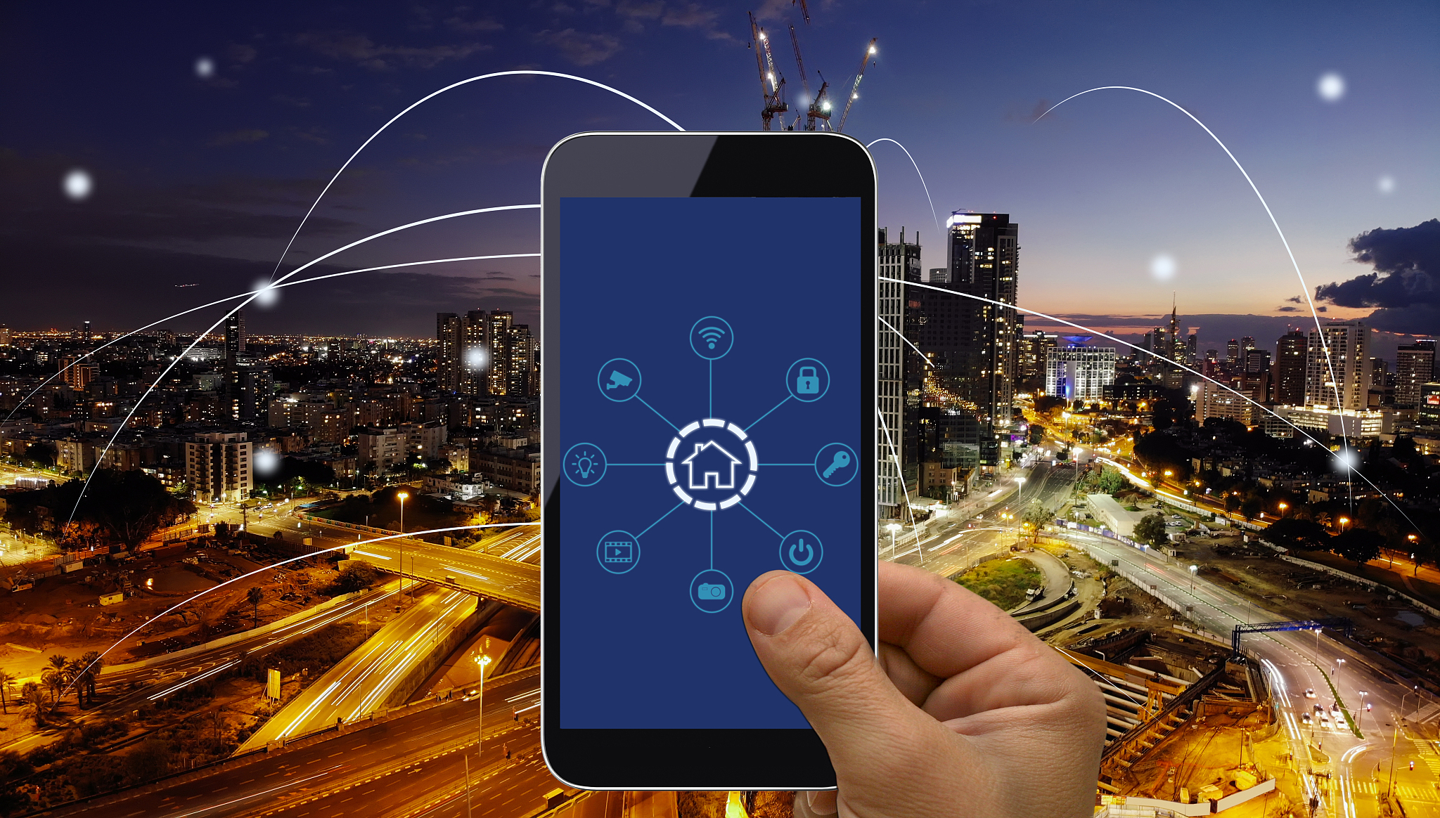 computer network connection smart city future internet technolog