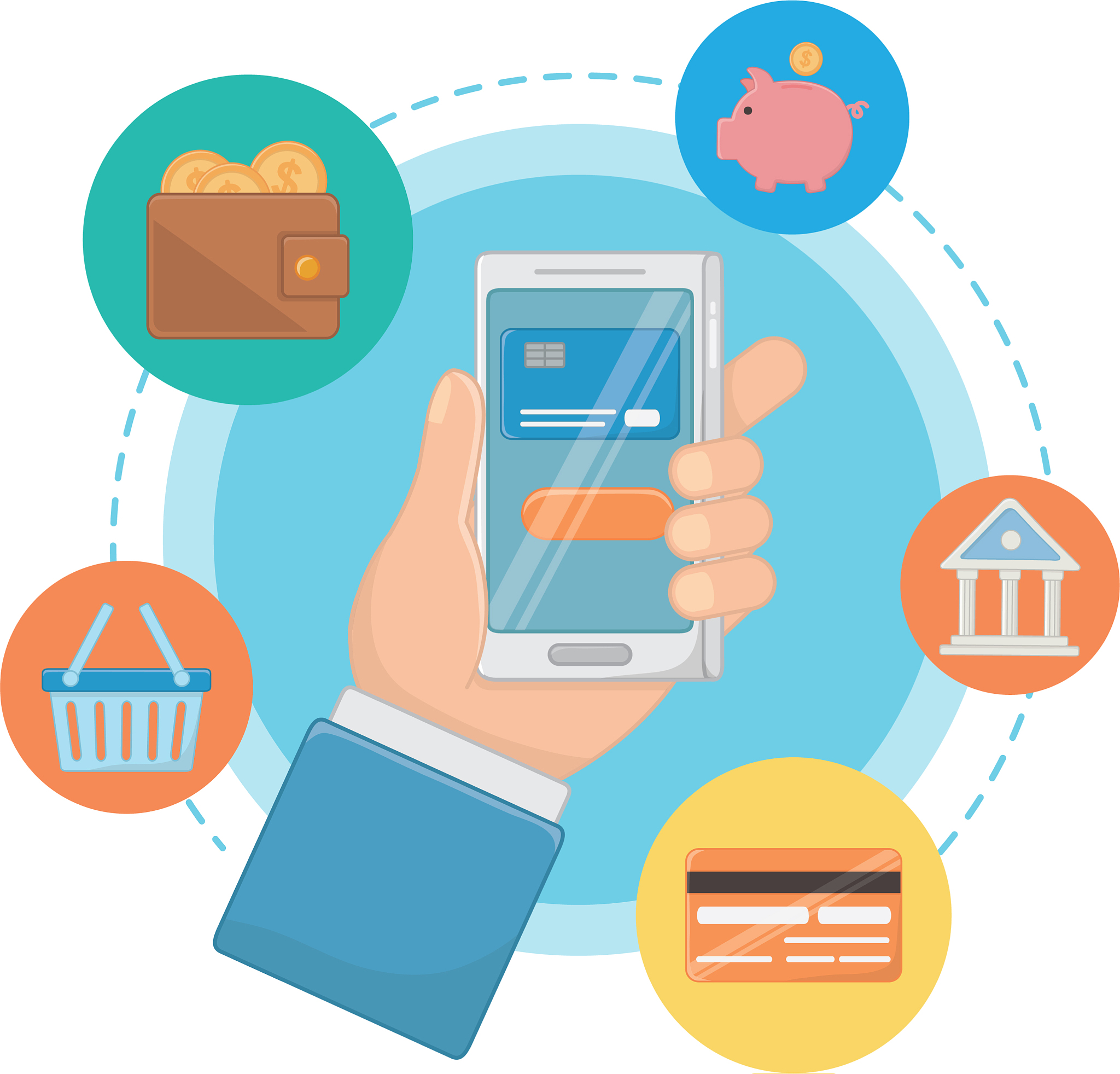 shopping online icon design