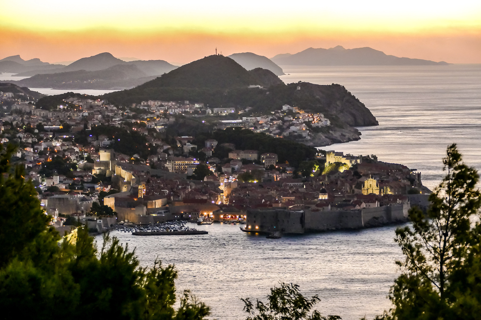 view of town of dubrovnik in croatia, digital photo picture as a