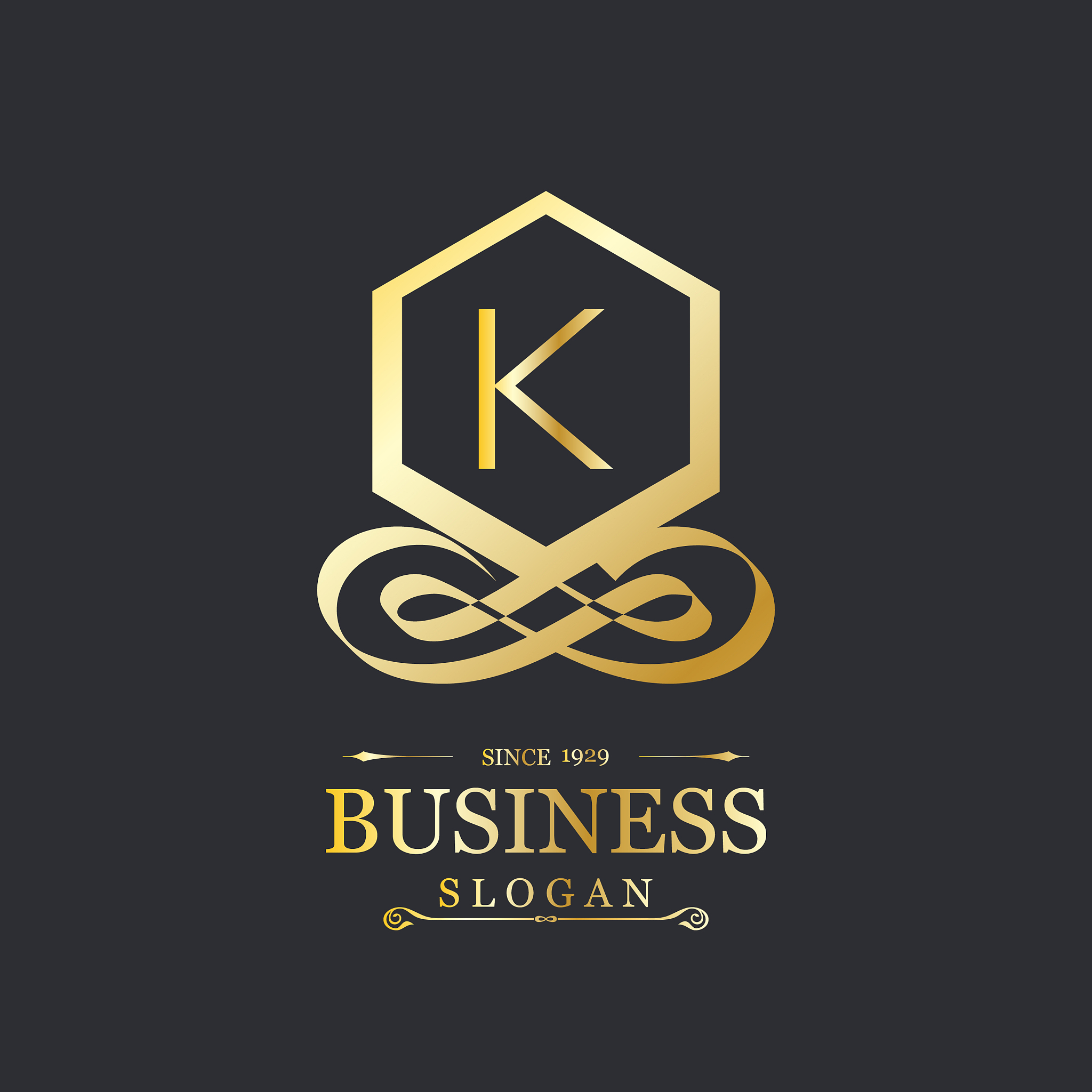 alphabetical logo design and typography