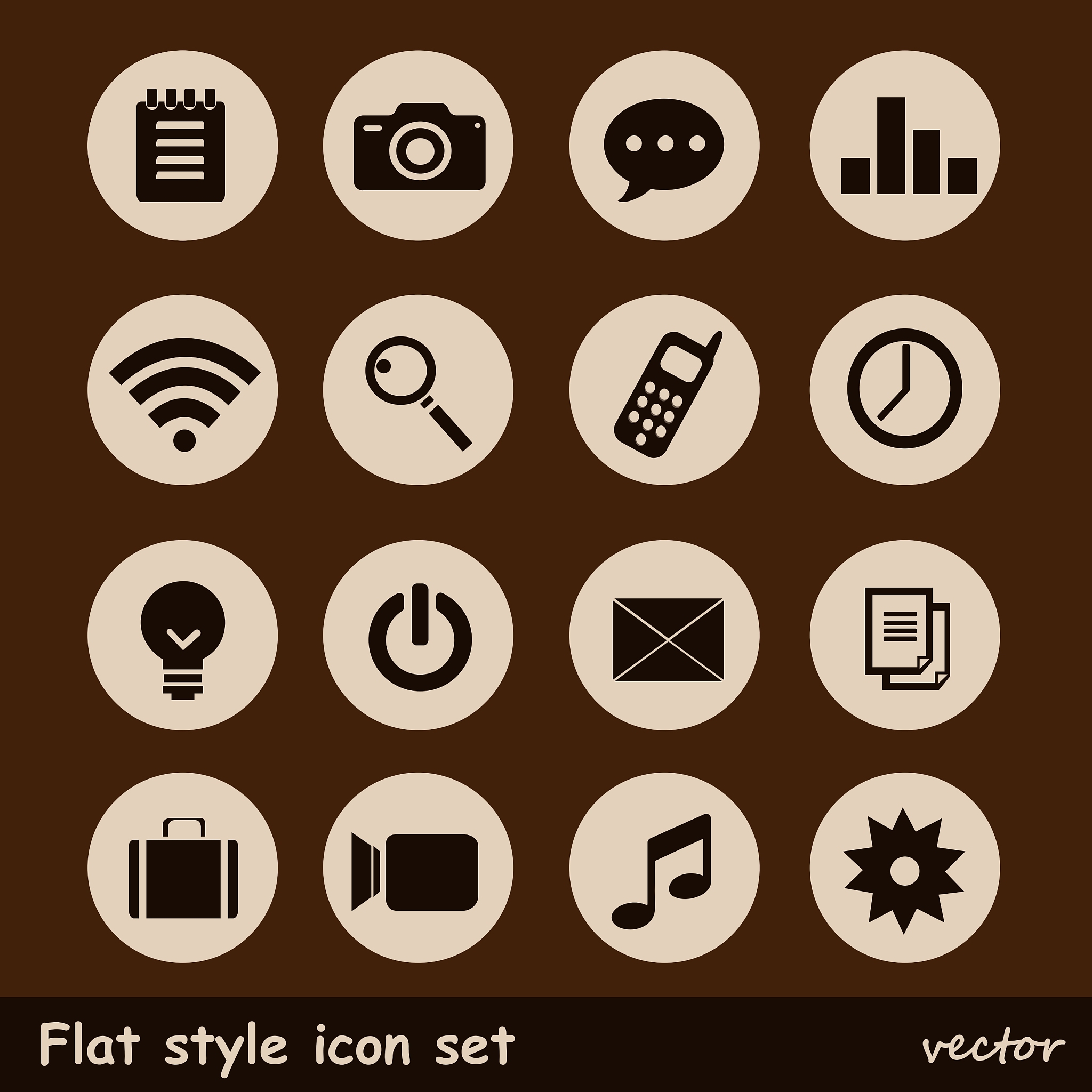 universal flat icons