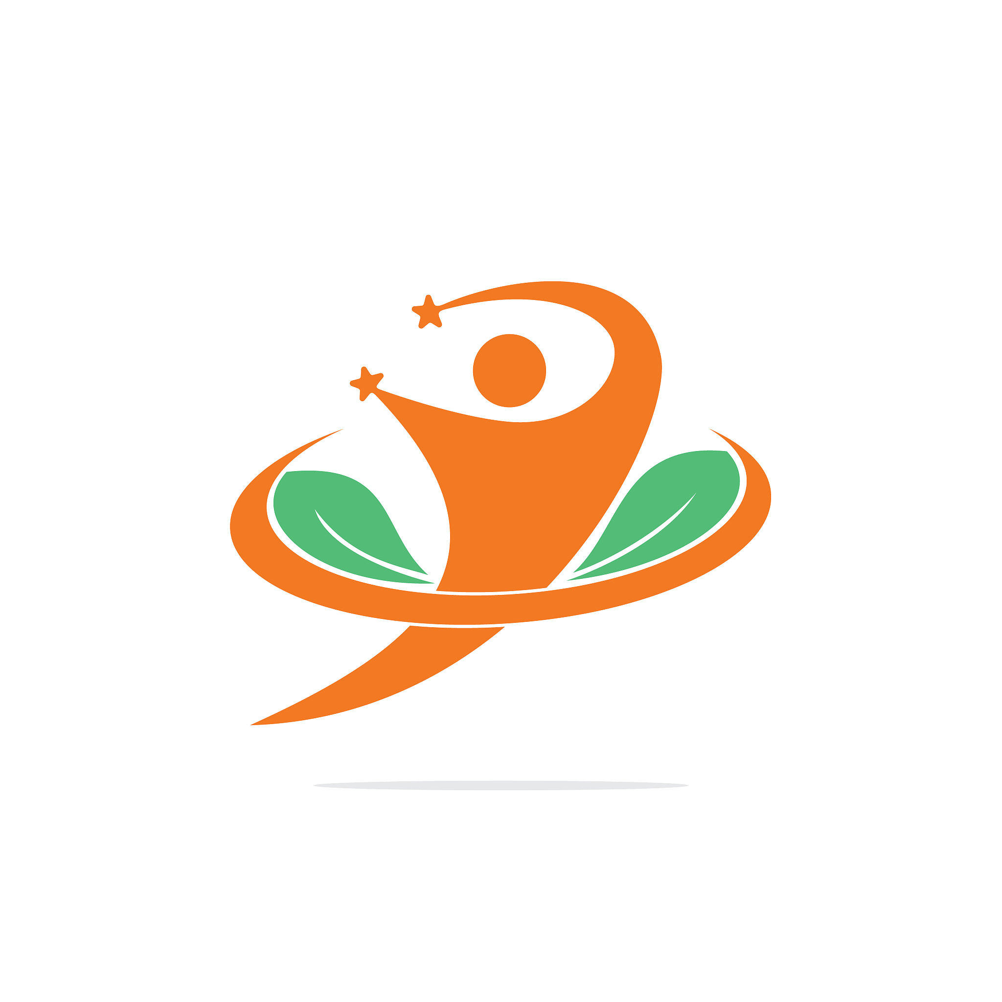 healthy people logo design.human life logo icon of abstract peop