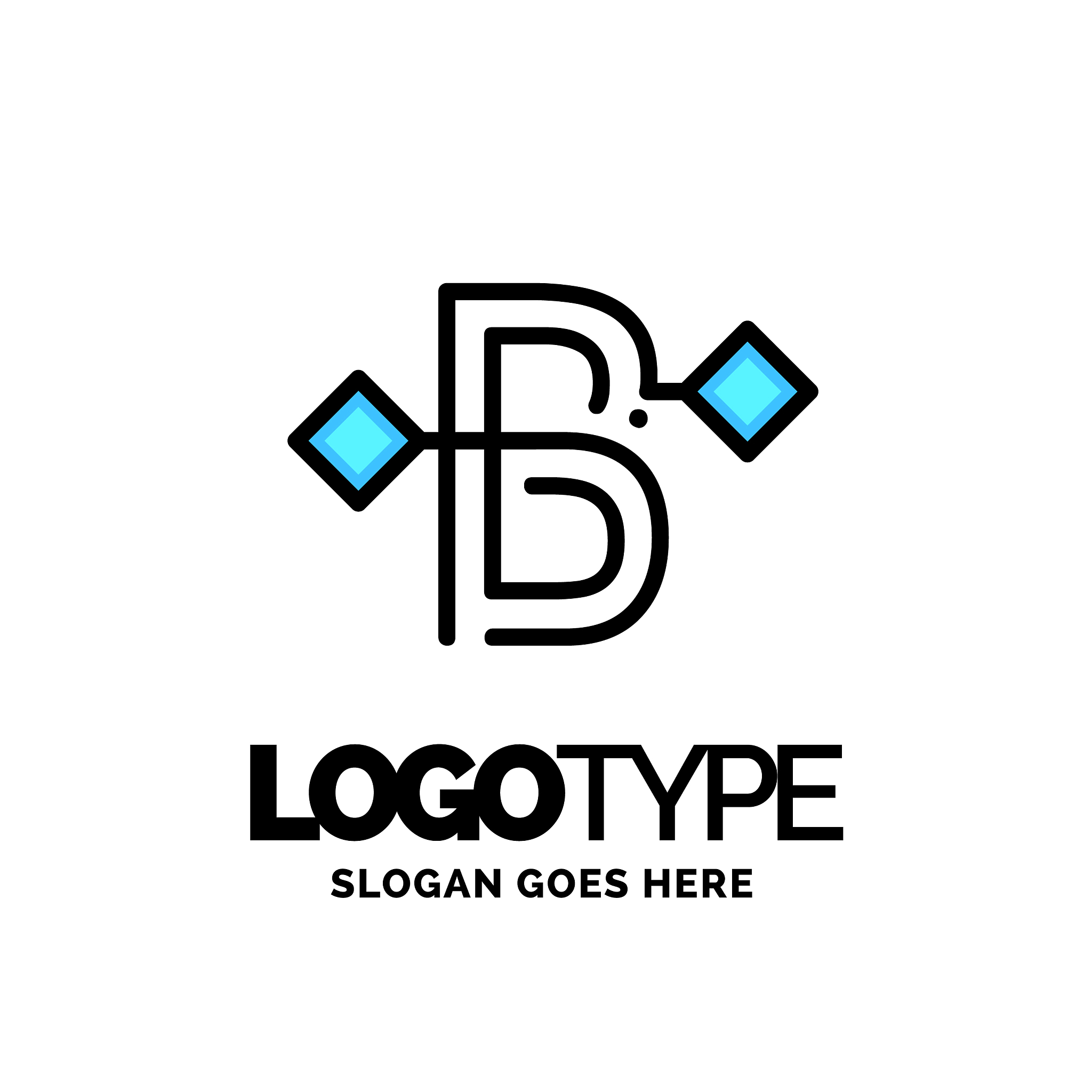 letter b logo business corporate logo design